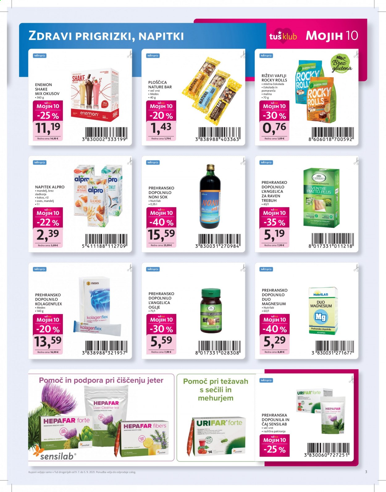 Tuš Drogeria katalog - 9.7.2021 - 5.9.2021. Stran 3