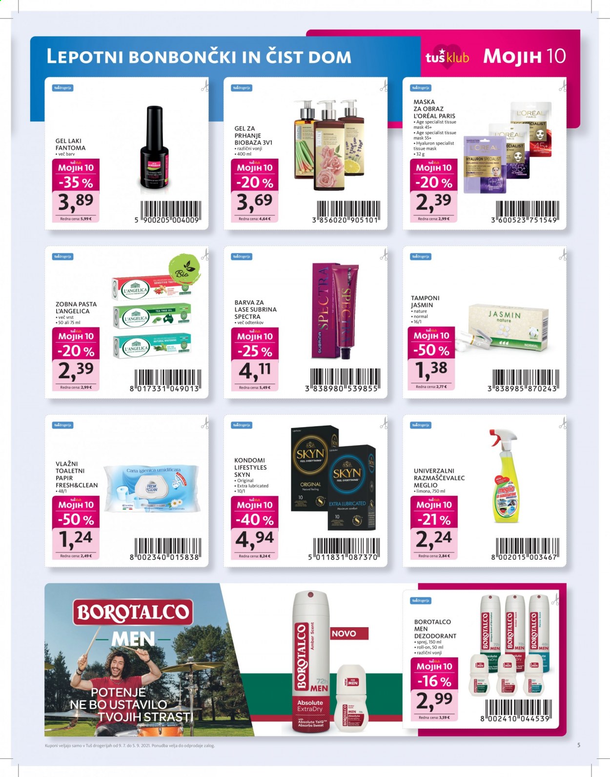 Tuš Drogeria katalog - 9.7.2021 - 5.9.2021. Stran 5
