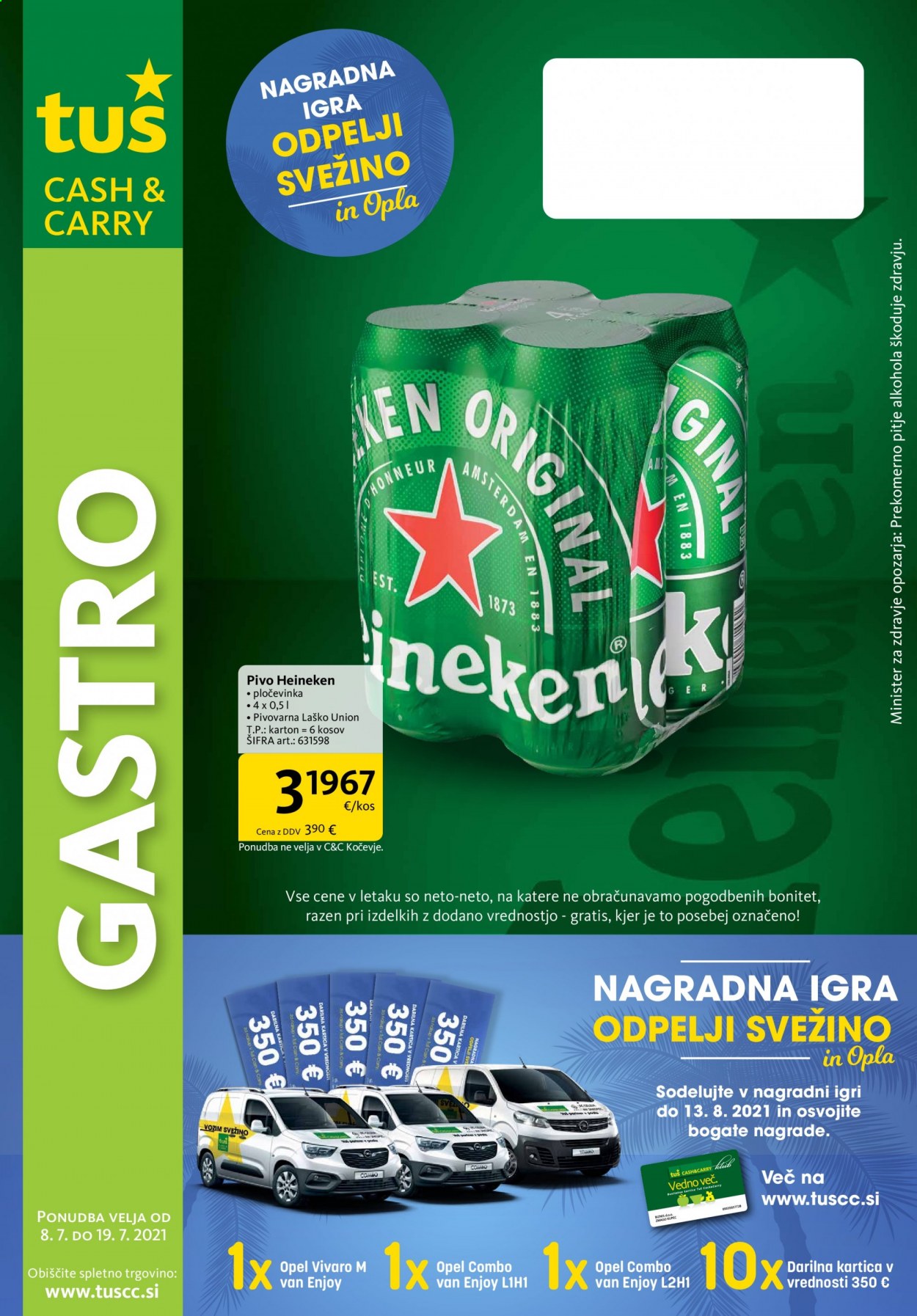 Tuš Cash & Carry katalog - 8.7.2021 - 19.7.2021. Stran 1