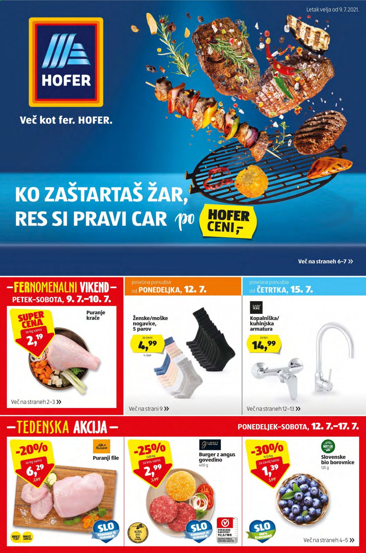Hofer katalog - 9.7.2021 - 17.7.2021. Stran 1