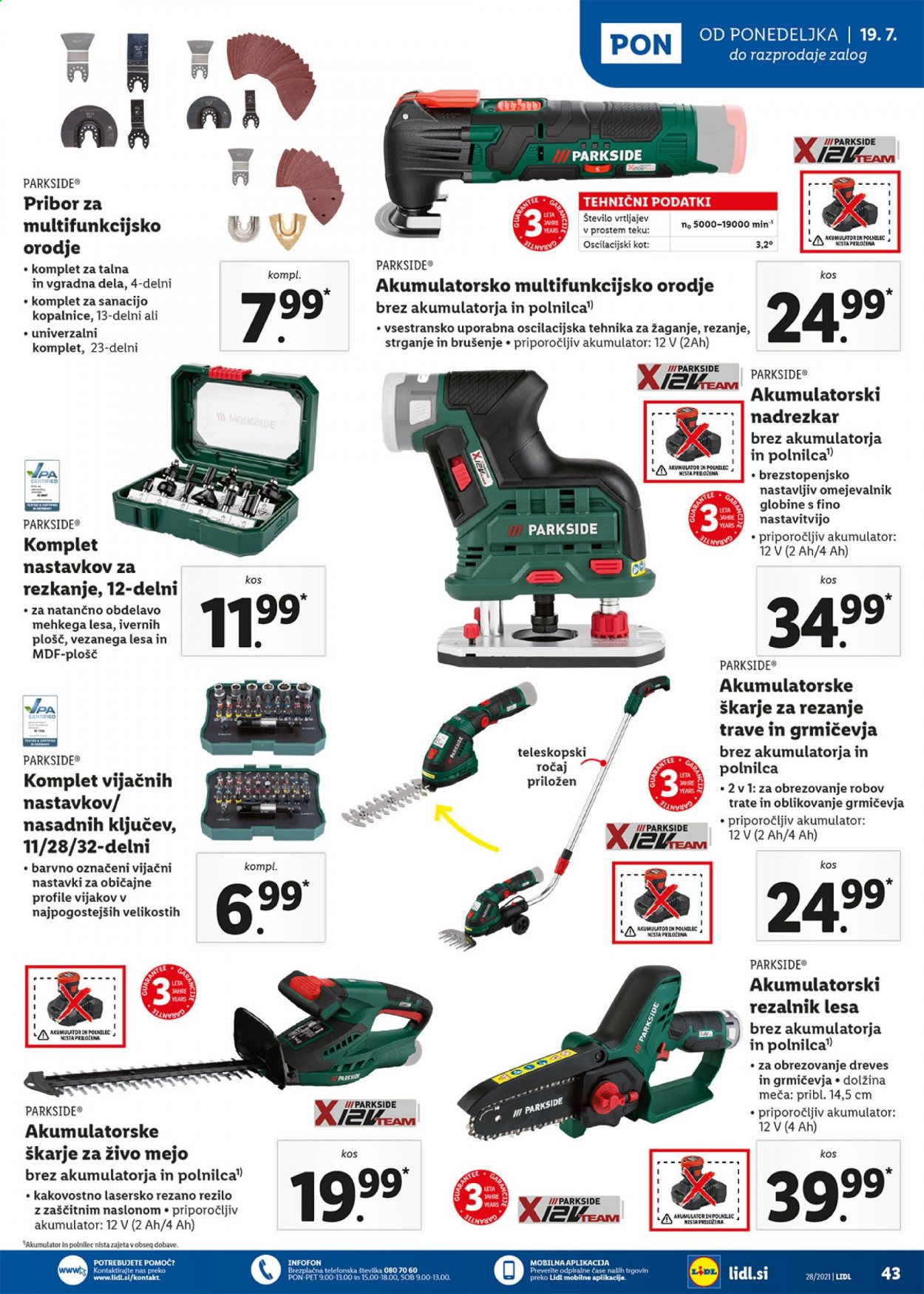 Lidl katalog - 15.7.2021 - 25.7.2021. Stran 43