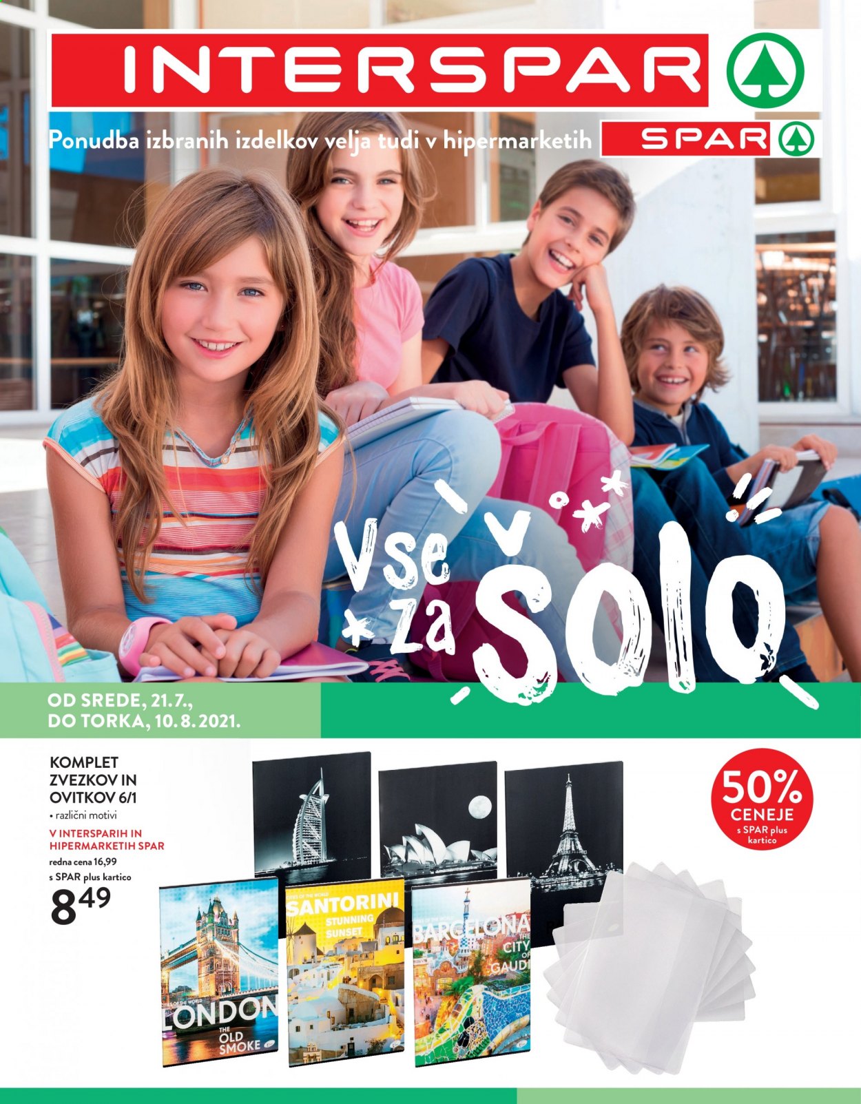 SPAR katalog - 21.7.2021 - 10.8.2021. Stran 1