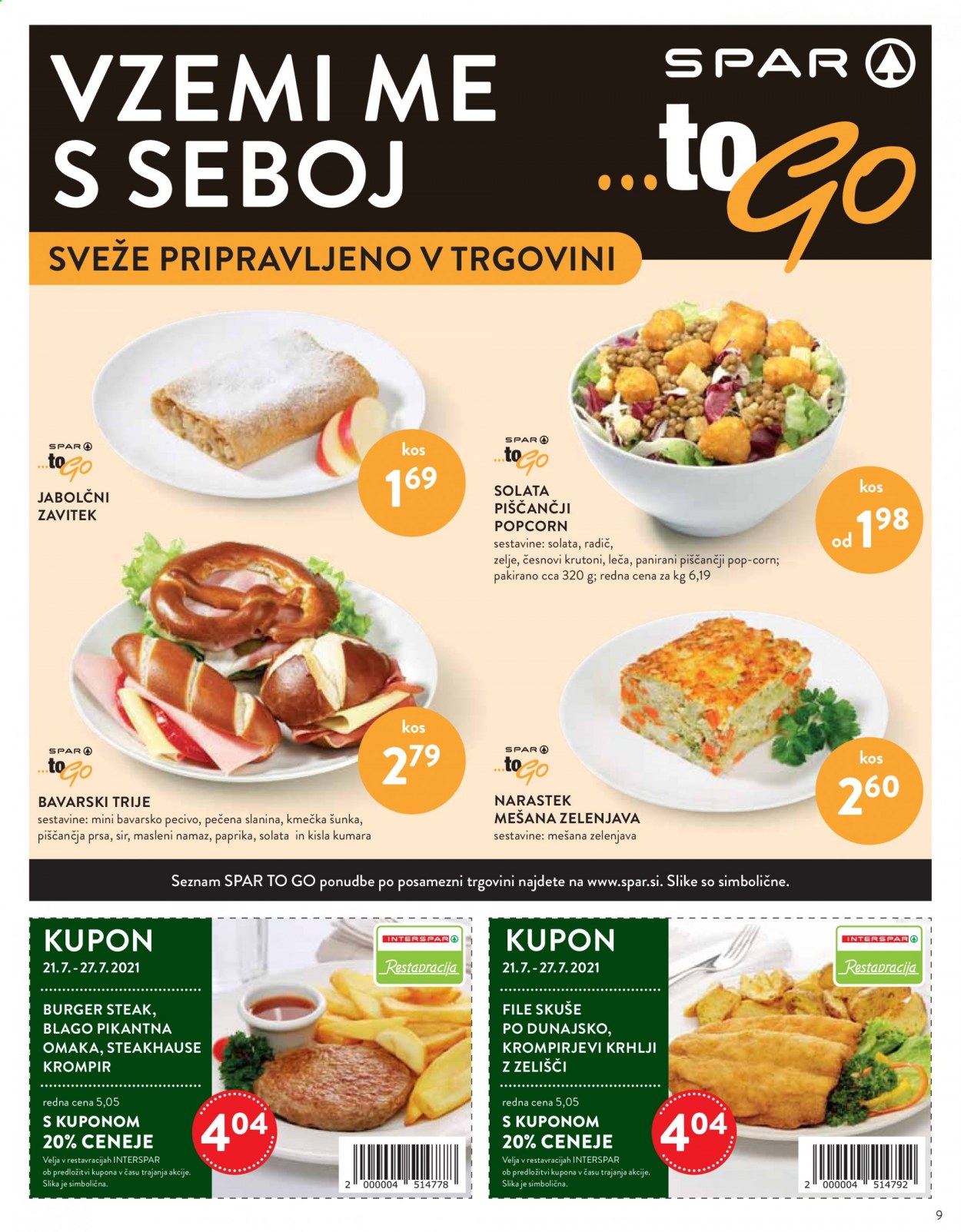 SPAR katalog - 21.7.2021 - 27.7.2021. Stran 9