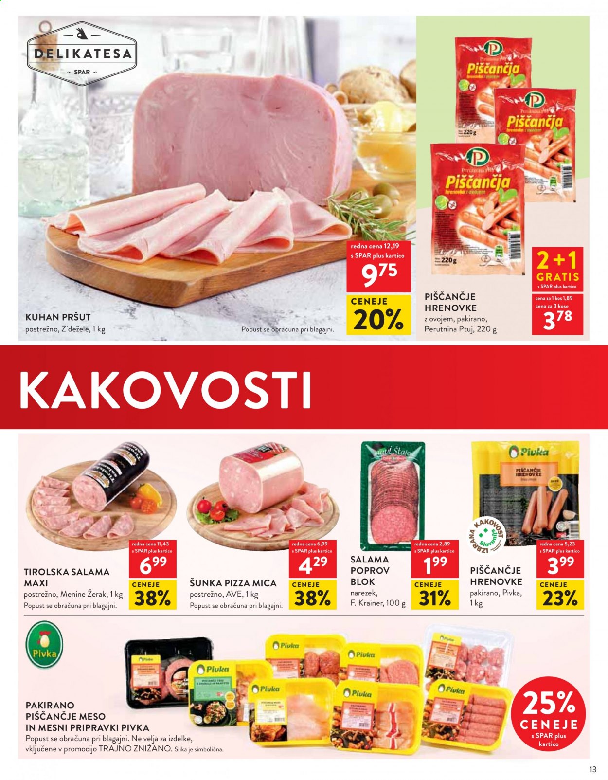 SPAR katalog - 21.7.2021 - 27.7.2021. Stran 13