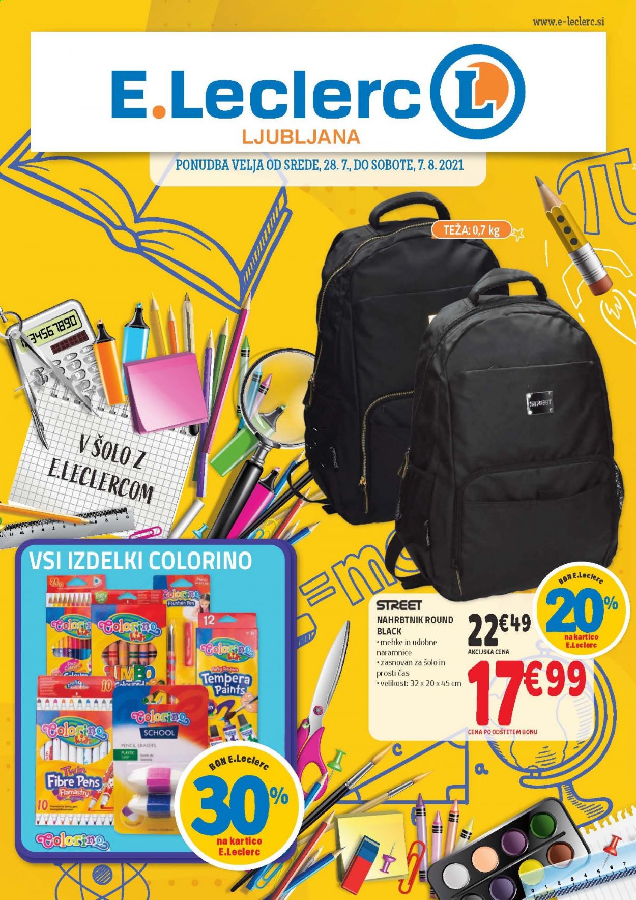 E.Leclerc katalog - 28.7.2021 - 7.8.2021. Stran 1