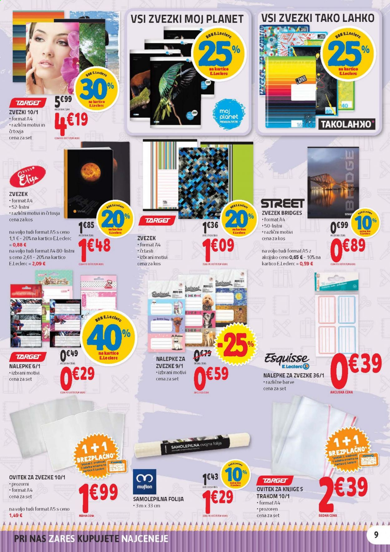 E.Leclerc katalog - 28.7.2021 - 7.8.2021. Stran 9