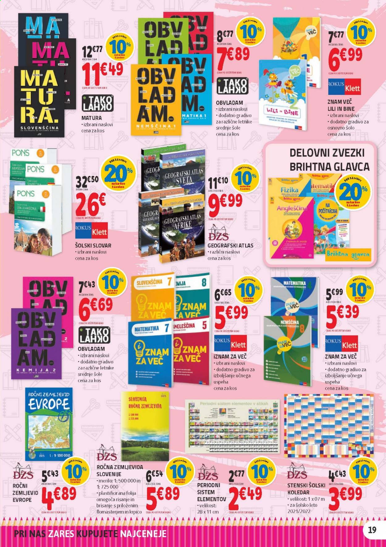 E.Leclerc katalog - 28.7.2021 - 7.8.2021. Stran 19