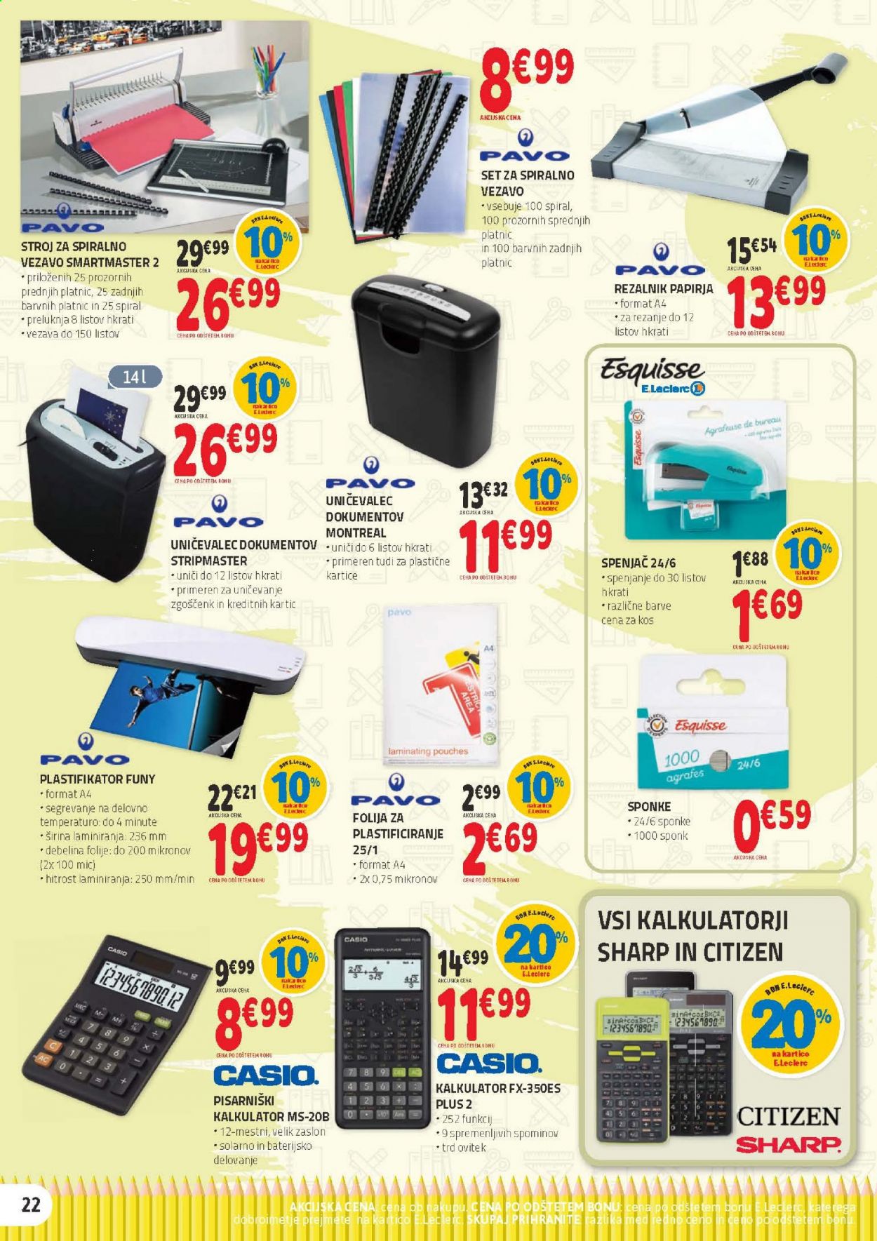 E.Leclerc katalog - 28.7.2021 - 7.8.2021. Stran 22