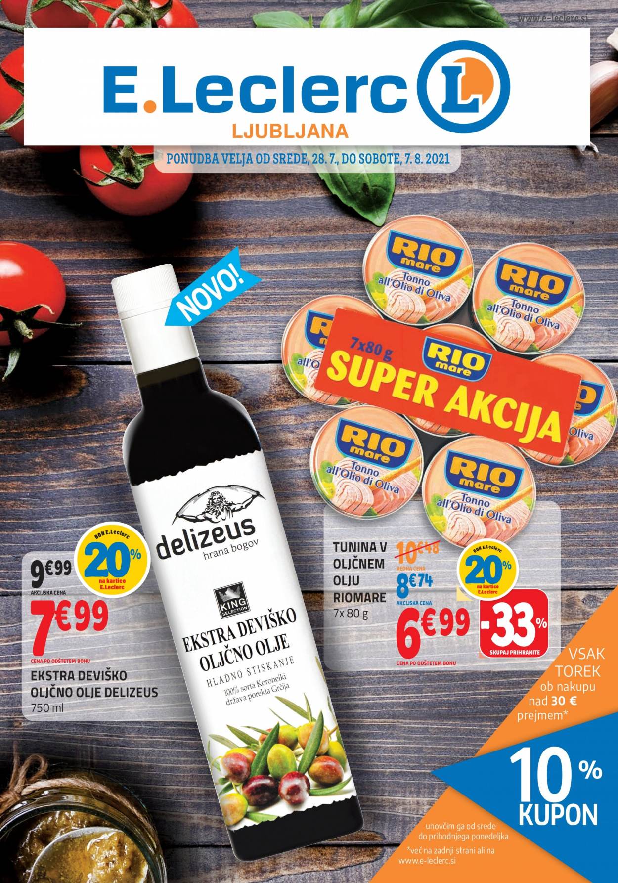 E.Leclerc katalog - 28.7.2021 - 7.8.2021. Stran 1