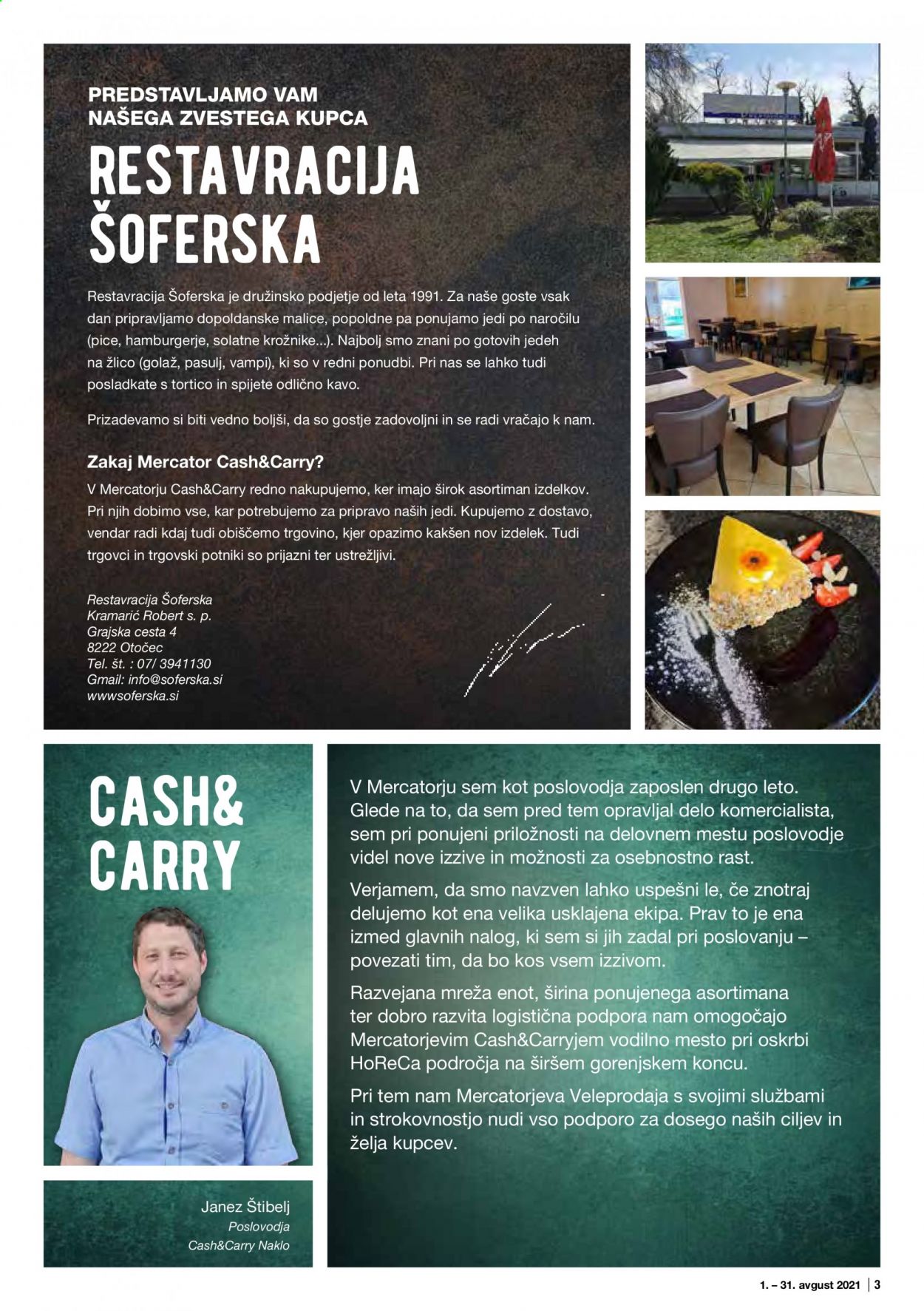 Mercator Cash & Carry katalog - 1.8.2021 - 31.8.2021. Stran 3