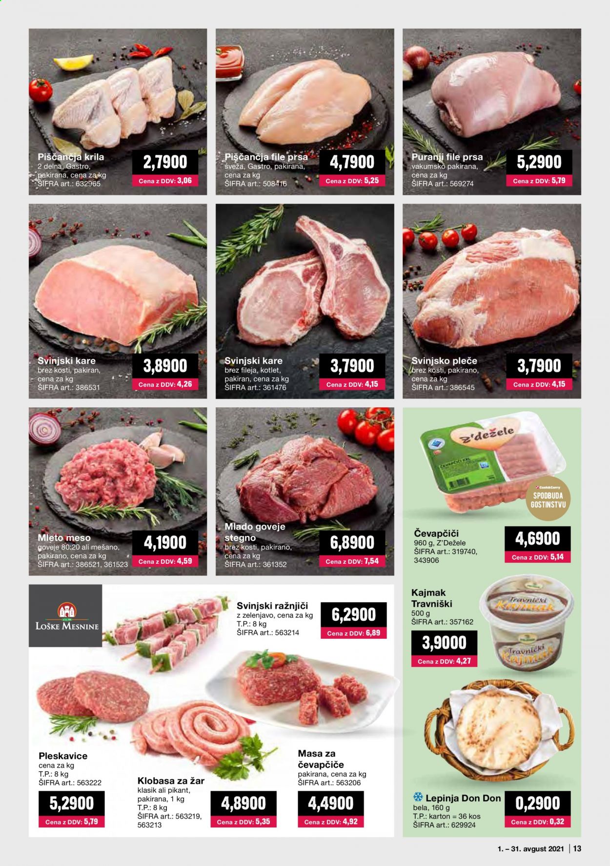 Mercator Cash & Carry katalog - 1.8.2021 - 31.8.2021. Stran 13