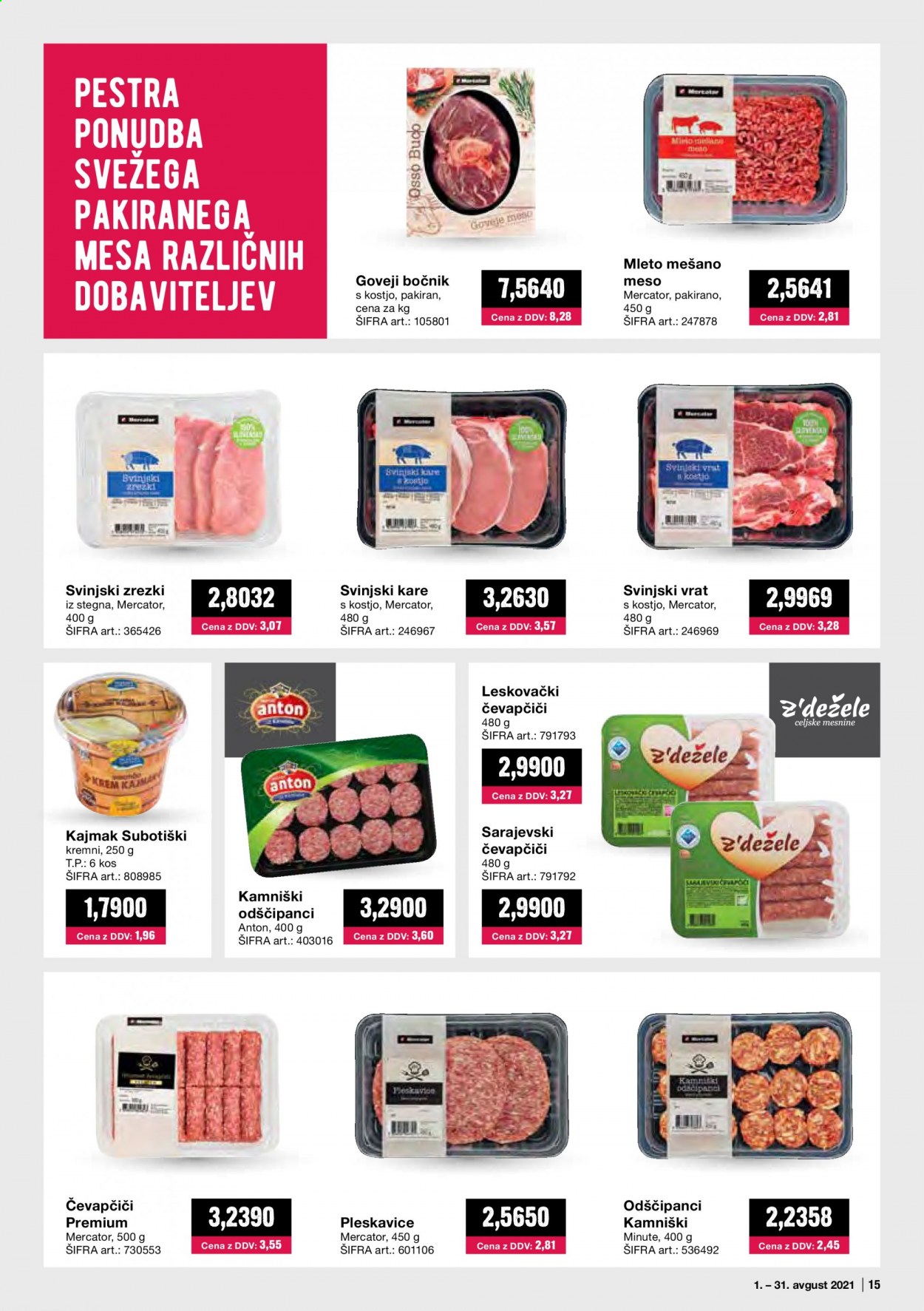 Mercator Cash & Carry katalog - 1.8.2021 - 31.8.2021. Stran 15