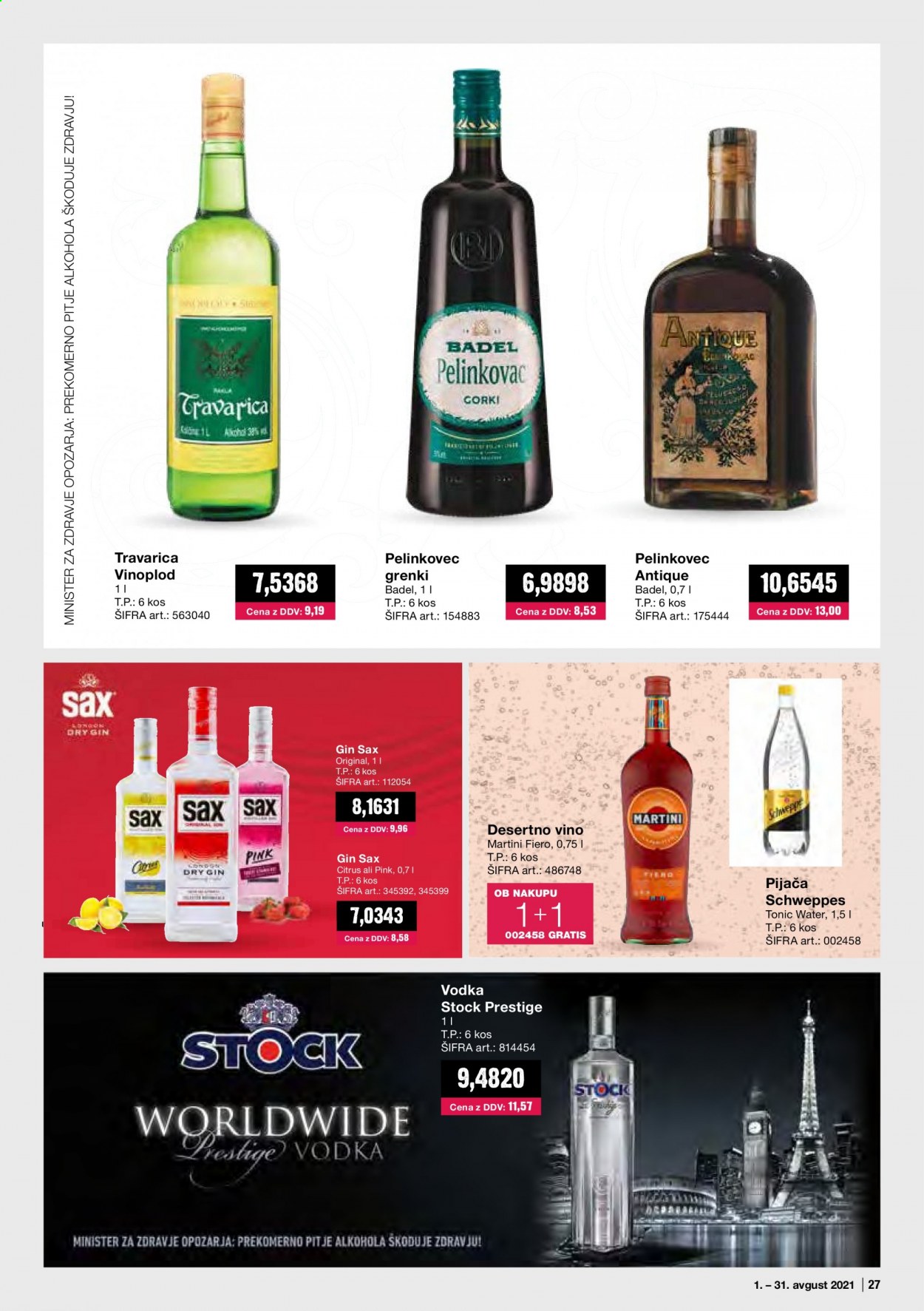 Mercator Cash & Carry katalog - 1.8.2021 - 31.8.2021. Stran 27