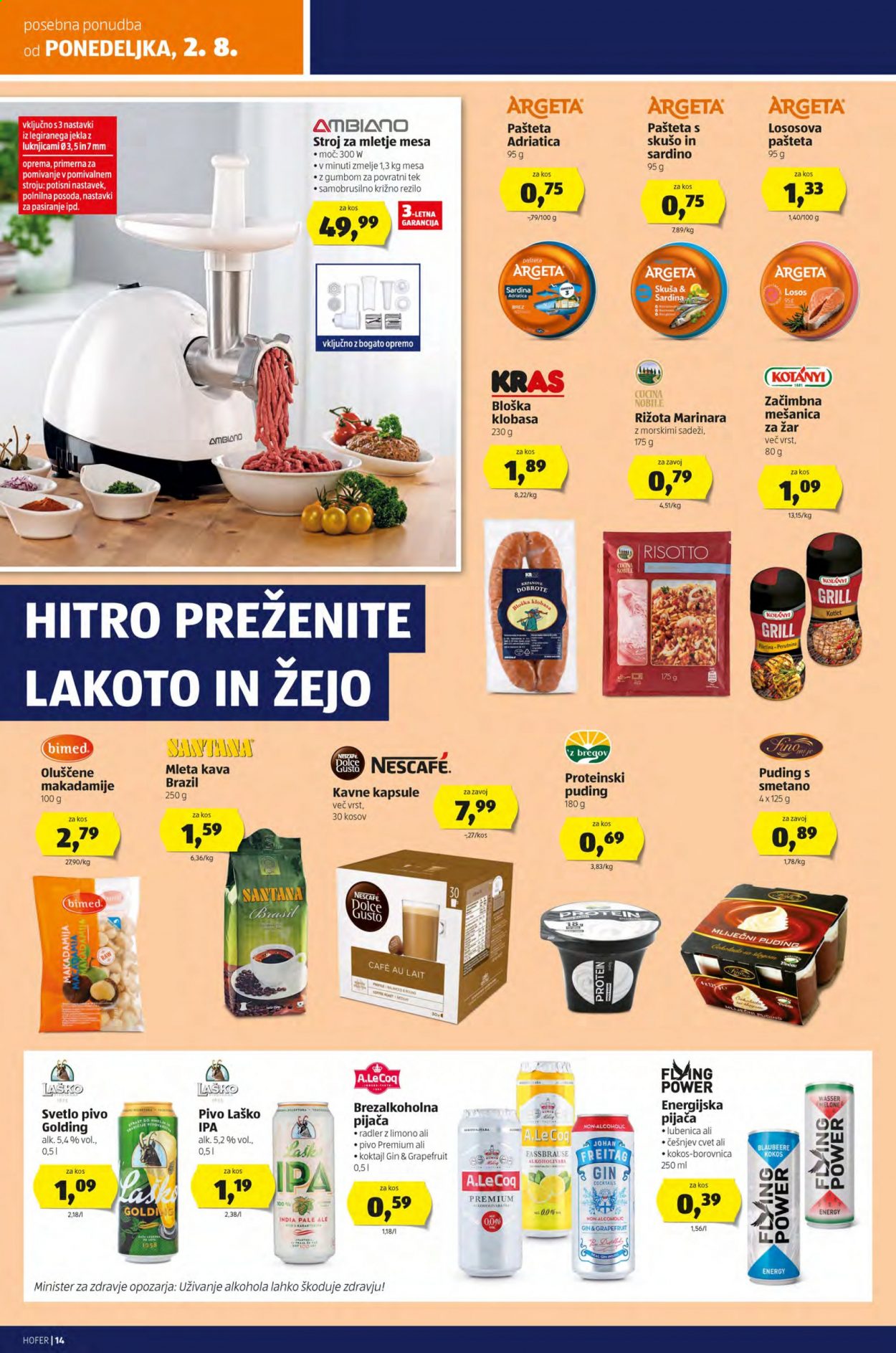 Hofer katalog - 30.7.2021 - 7.8.2021. Stran 14