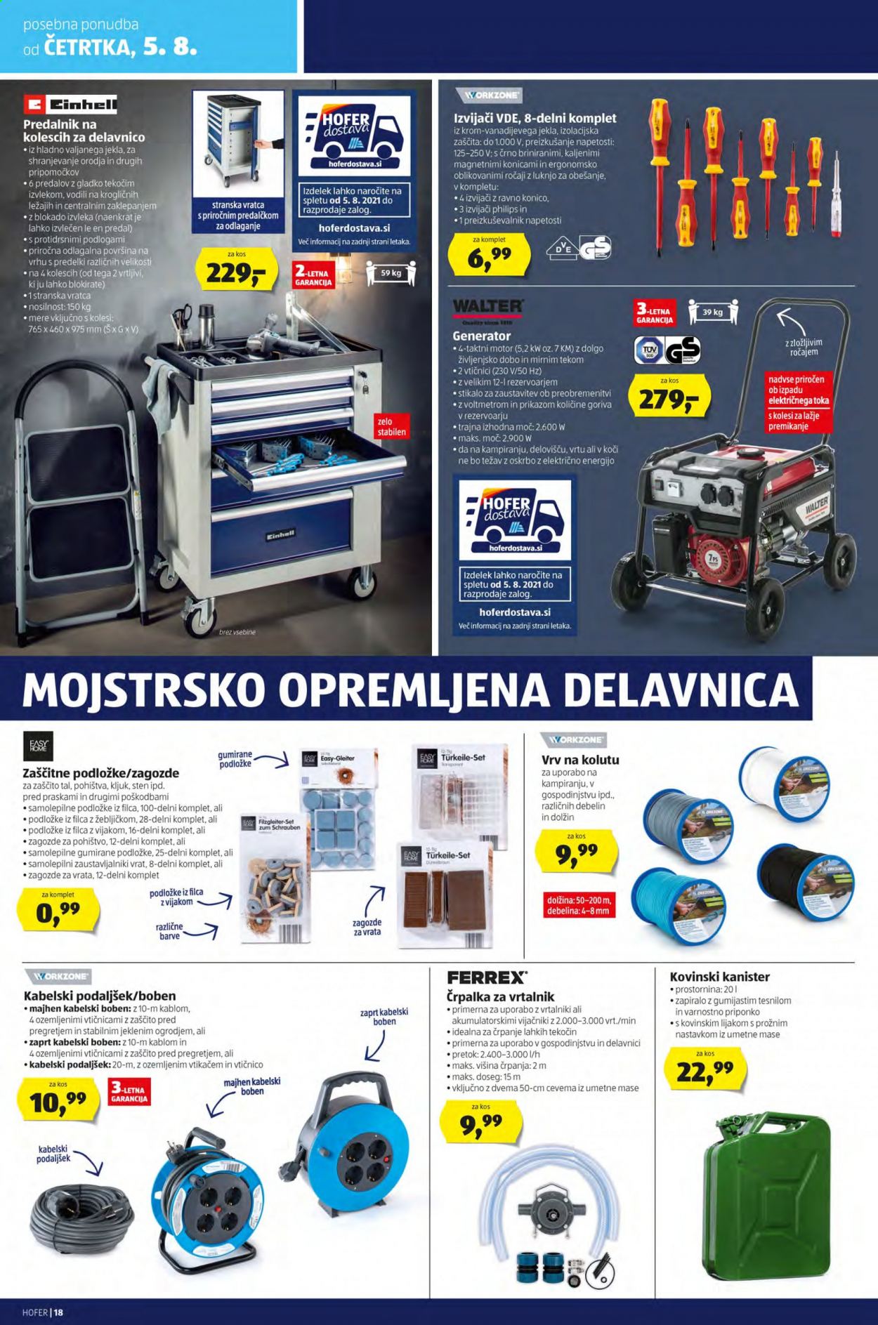 Hofer katalog - 30.7.2021 - 7.8.2021. Stran 18
