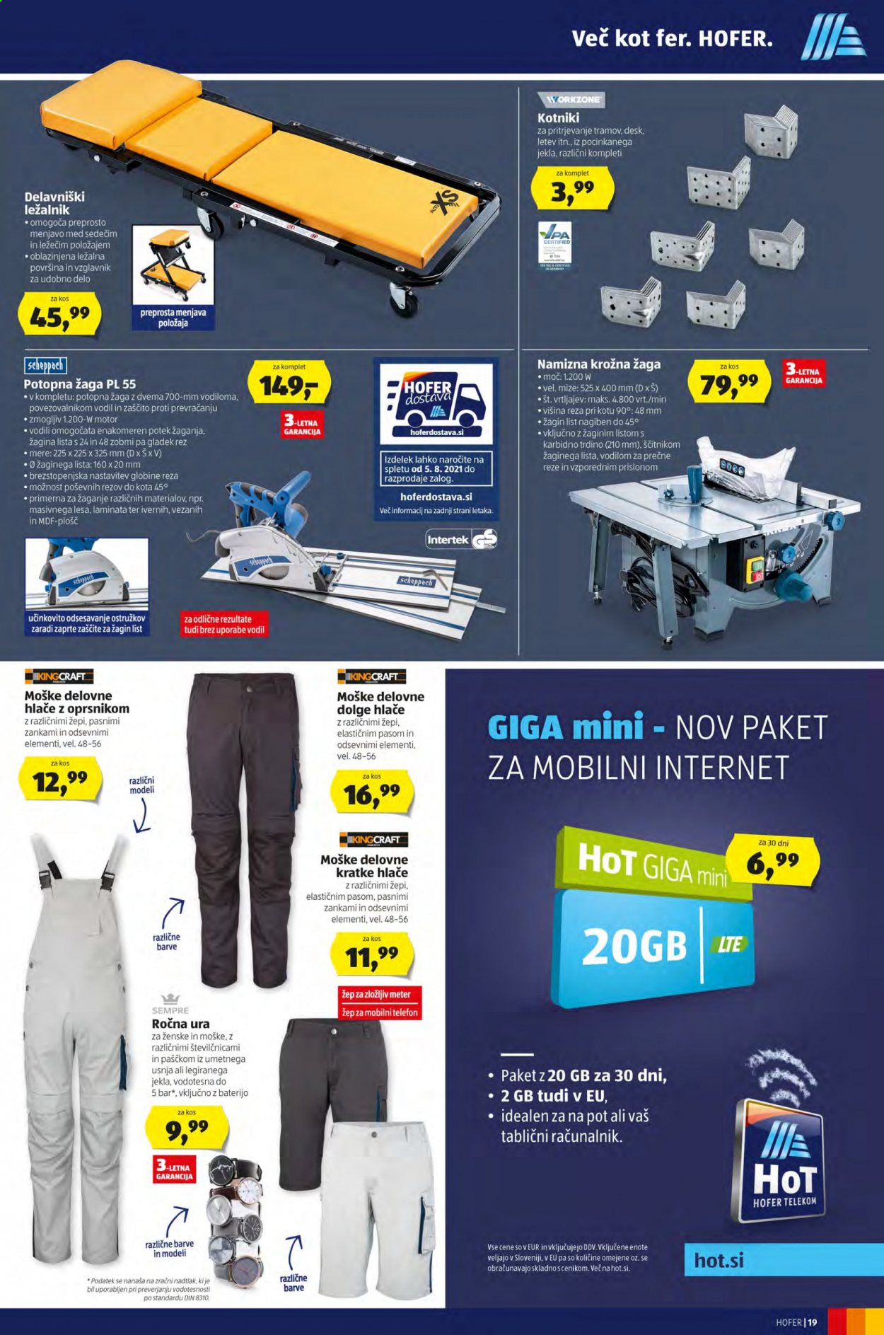 Hofer katalog - 30.7.2021 - 7.8.2021. Stran 19