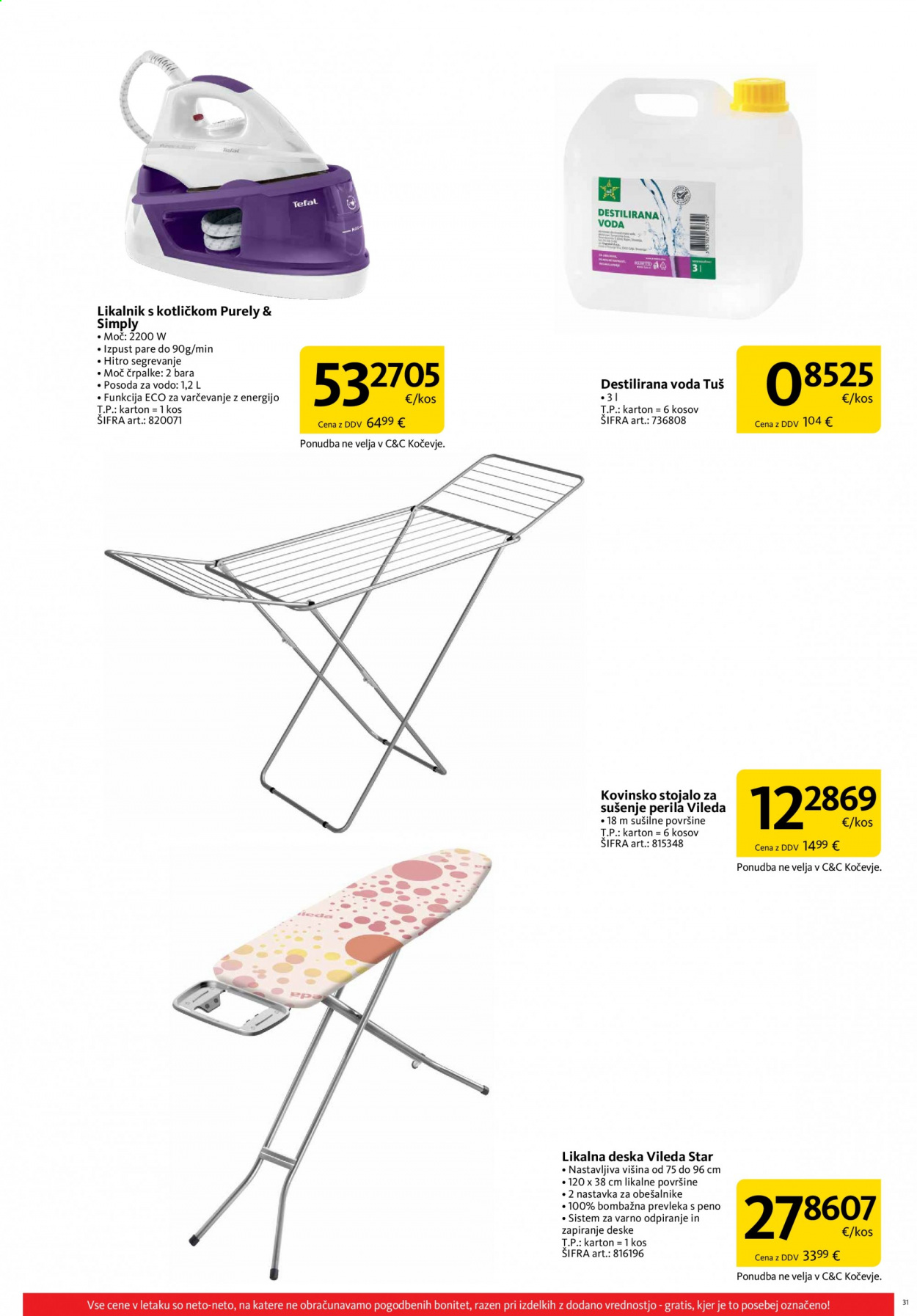 Tuš Cash & Carry katalog - 1.8.2021 - 31.8.2021. Stran 31