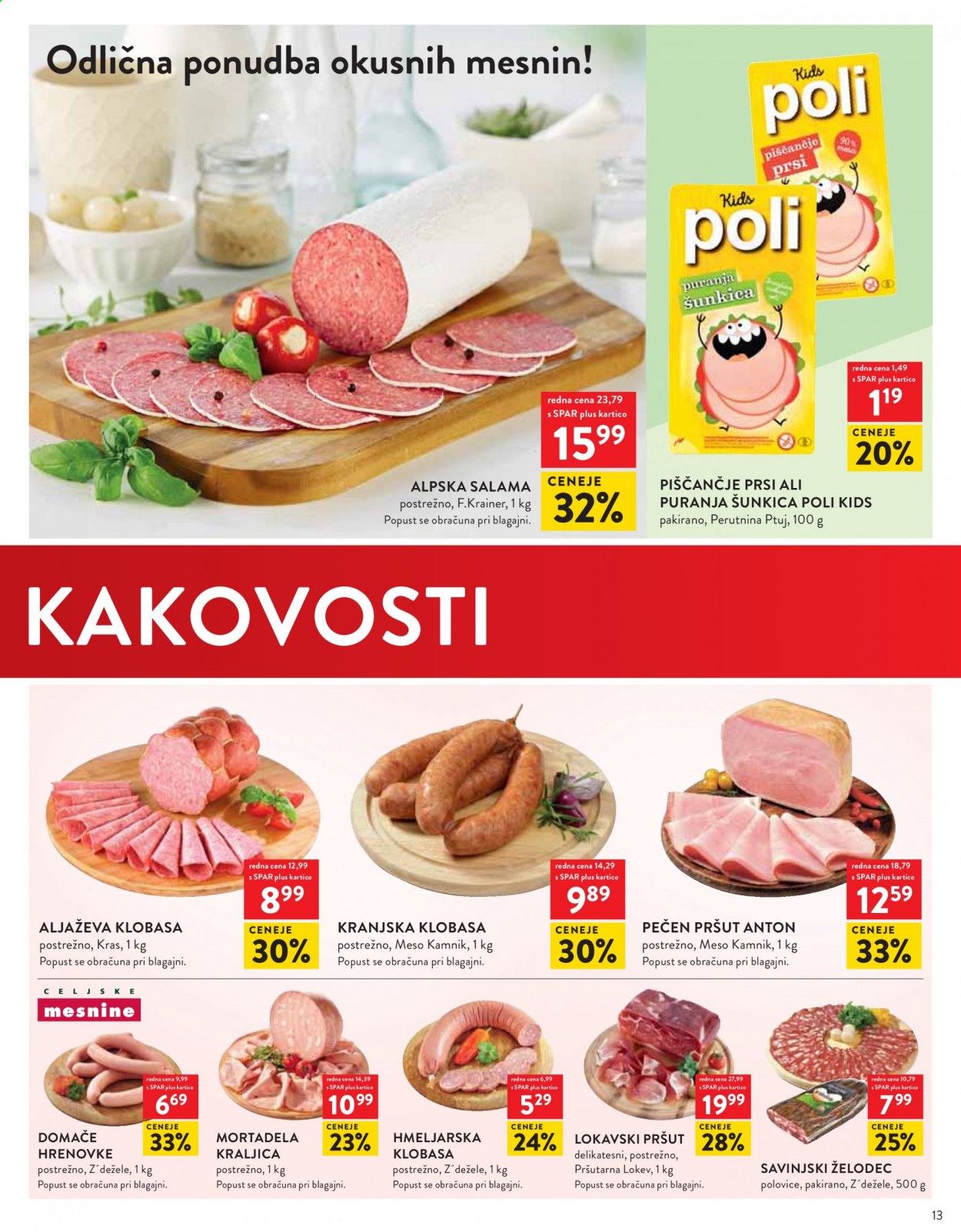 SPAR katalog - 4.8.2021 - 17.8.2021. Stran 13