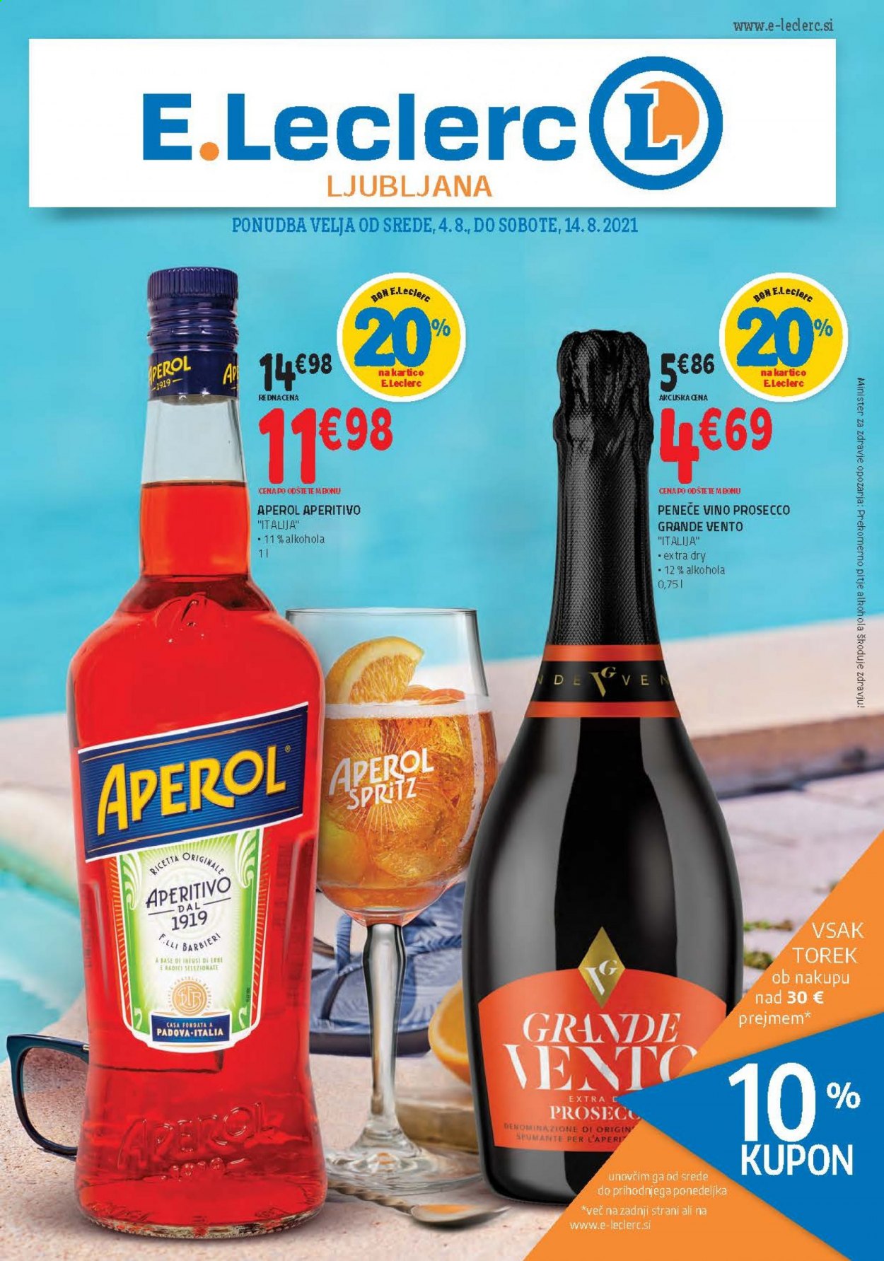 E.Leclerc katalog - 4.8.2021 - 14.8.2021. Stran 1