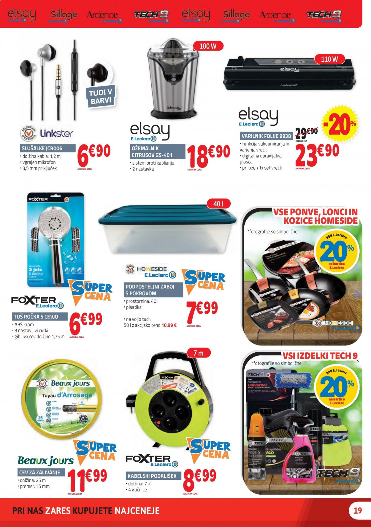 E.Leclerc katalog - 4.8.2021 - 14.8.2021. Stran 19