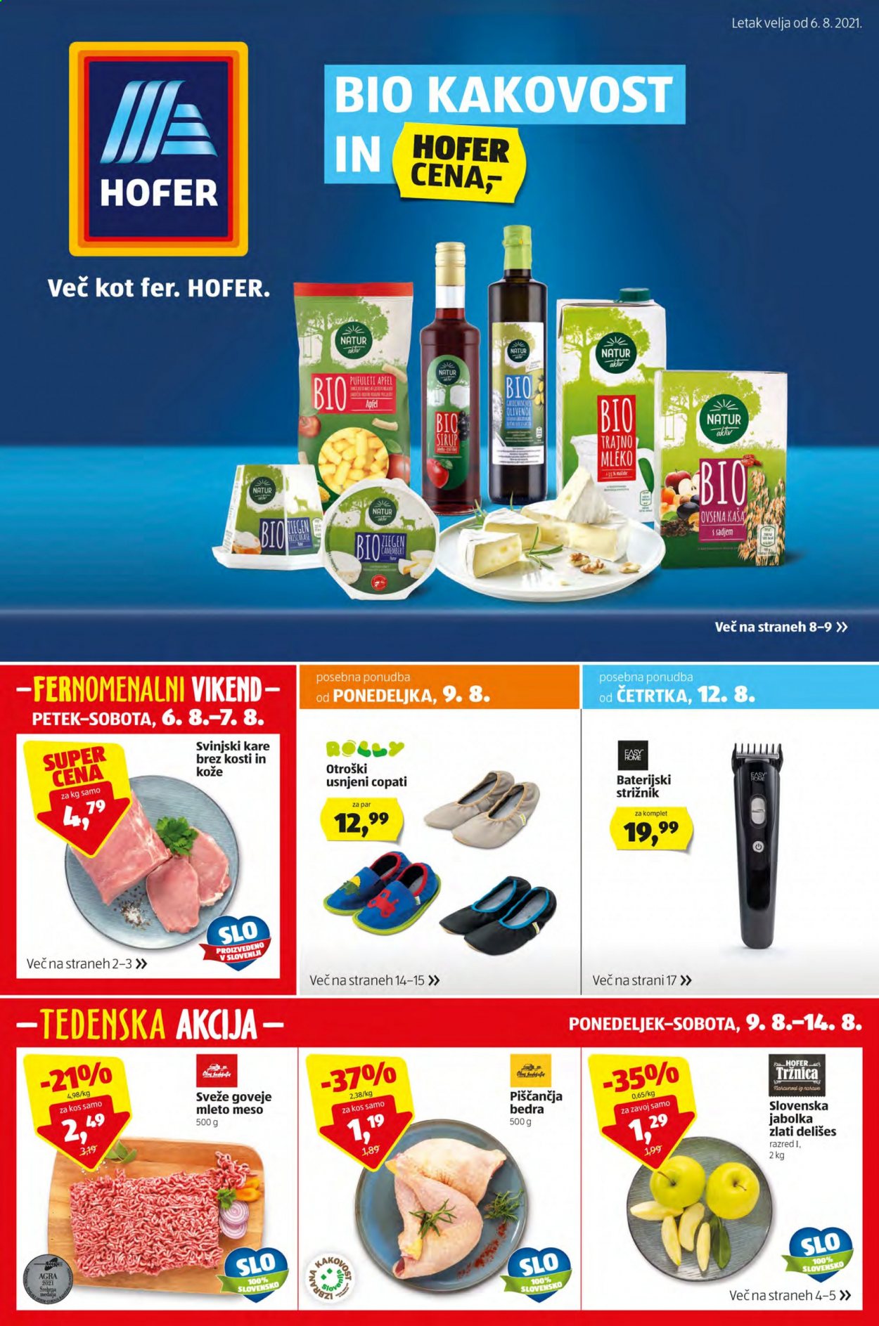 Hofer katalog - 6.8.2021 - 14.8.2021. Stran 1