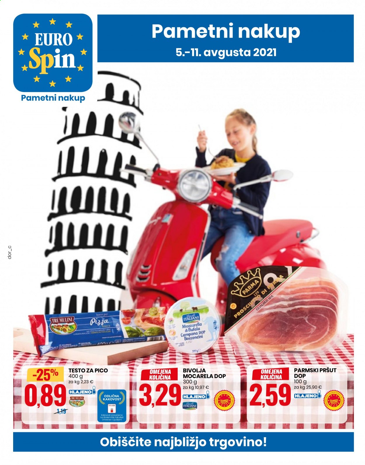 EuroSpin katalog - 5.8.2021 - 11.8.2021. Stran 1
