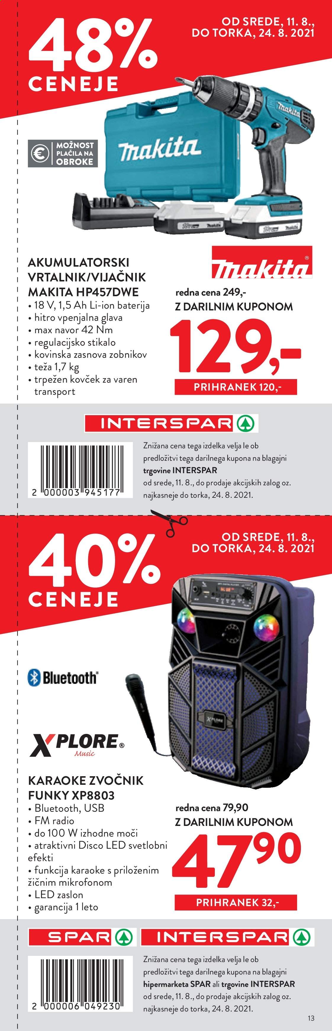 SPAR katalog - 11.8.2021 - 24.8.2021. Stran 13