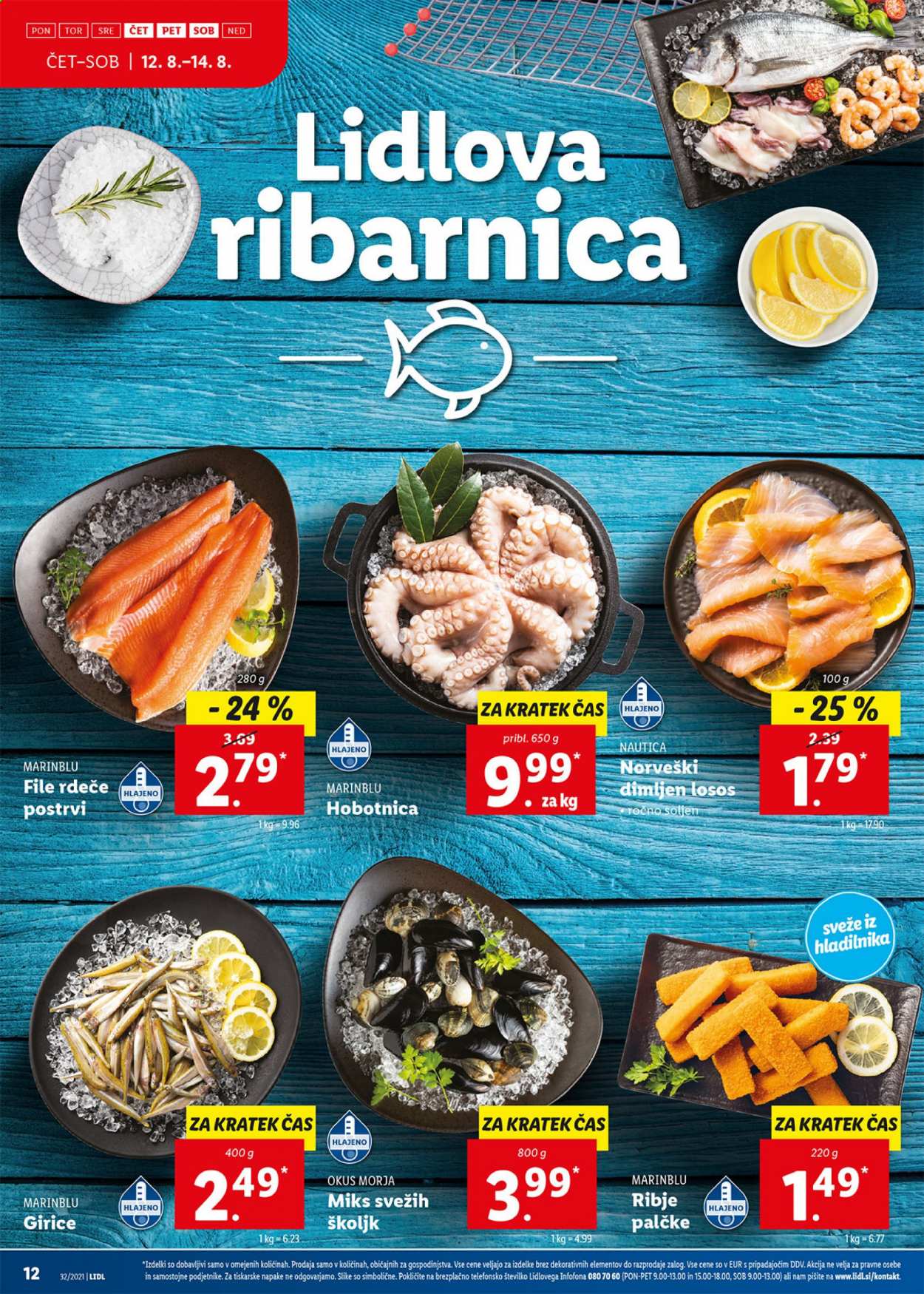 Lidl katalog - 12.8.2021 - 22.8.2021. Stran 12