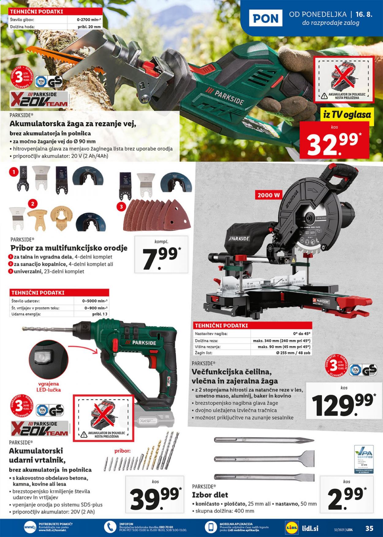 Lidl katalog - 12.8.2021 - 22.8.2021. Stran 35