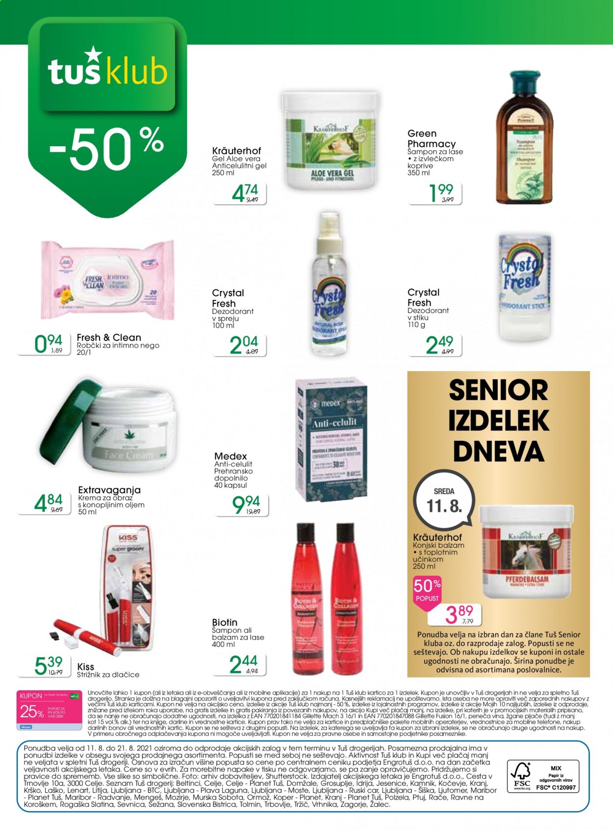 Tuš Drogeria katalog - 11.8.2021 - 21.8.2021. Stran 24