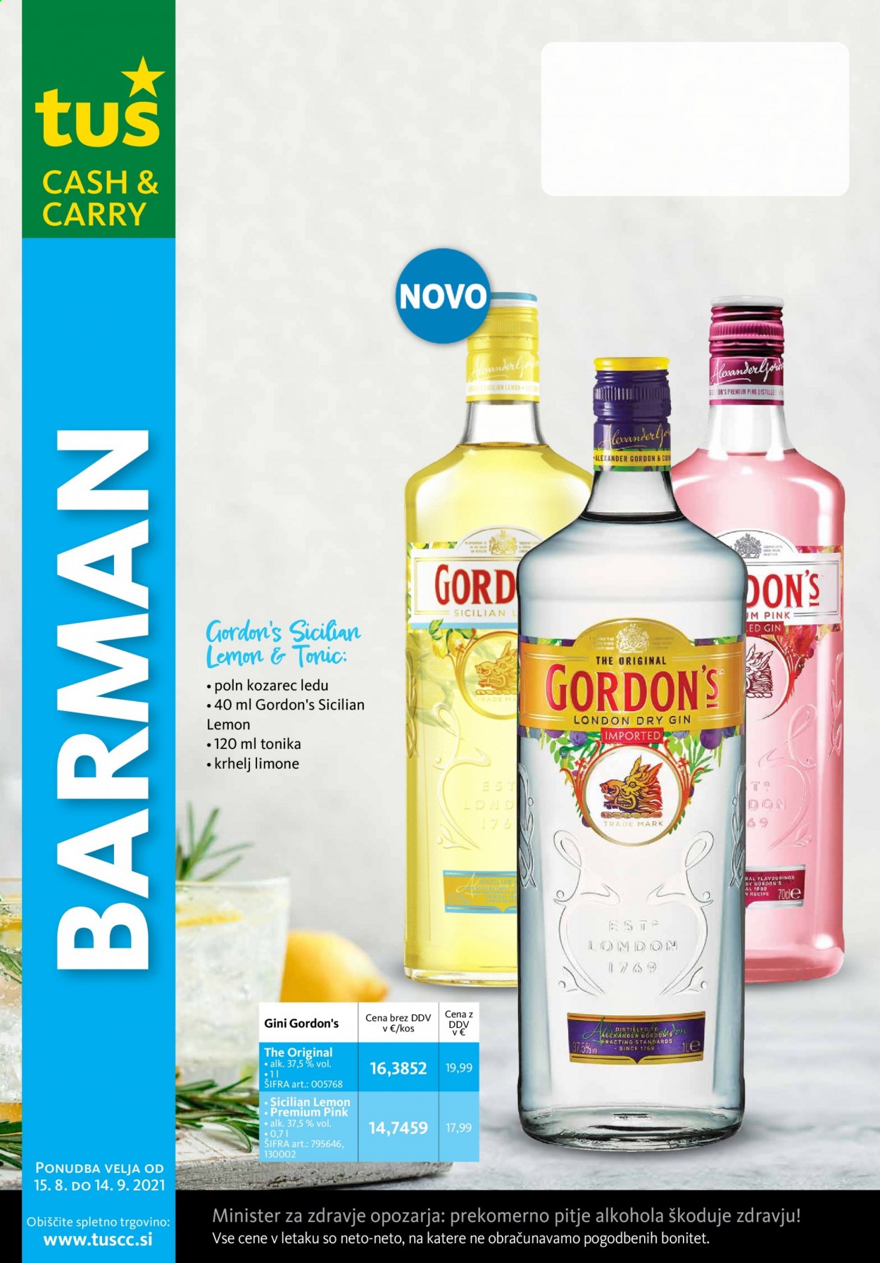 Tuš Cash & Carry katalog - 15.8.2021 - 14.9.2021. Stran 1