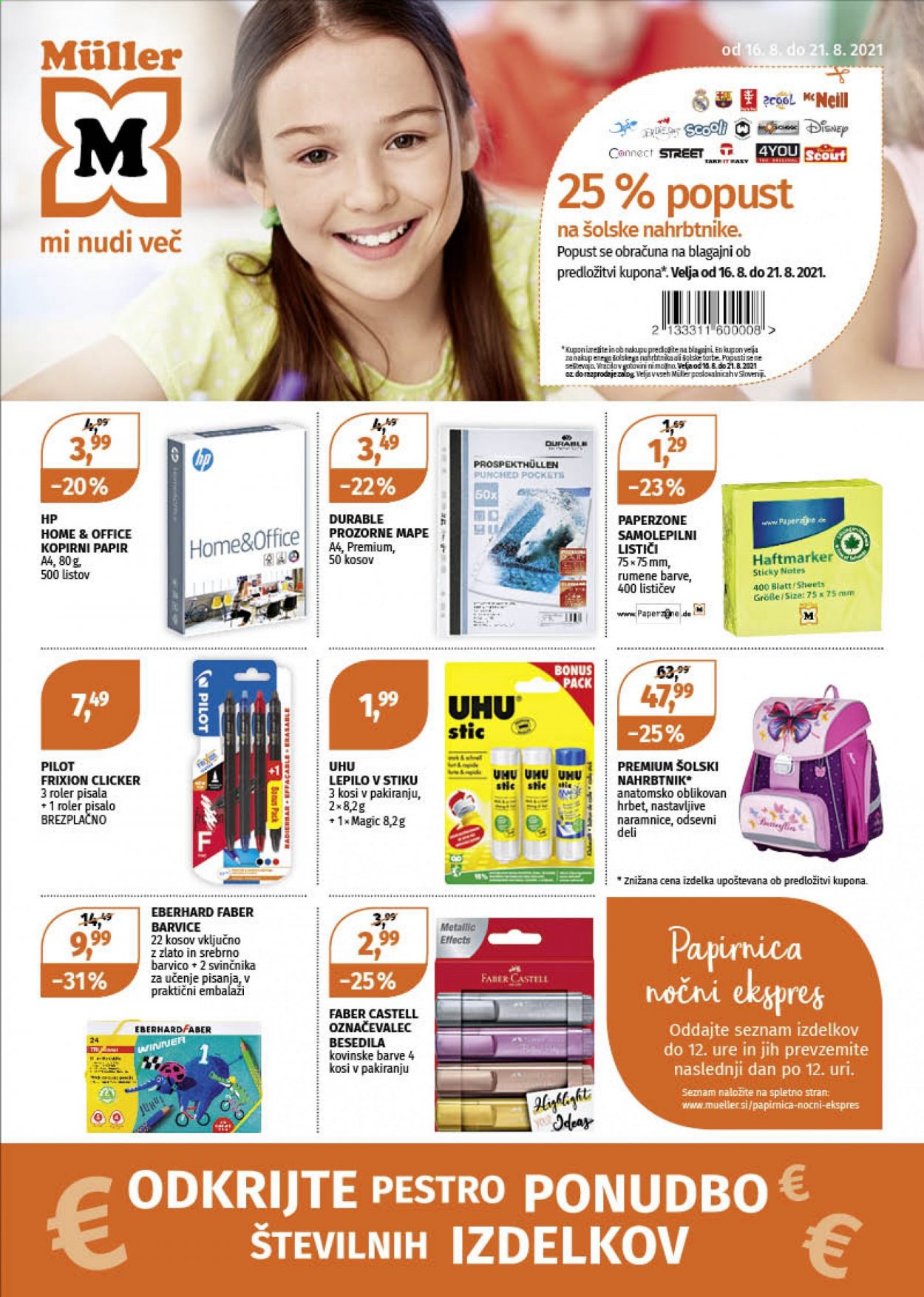 Müller katalog - 16.8.2021 - 21.8.2021. Stran 1