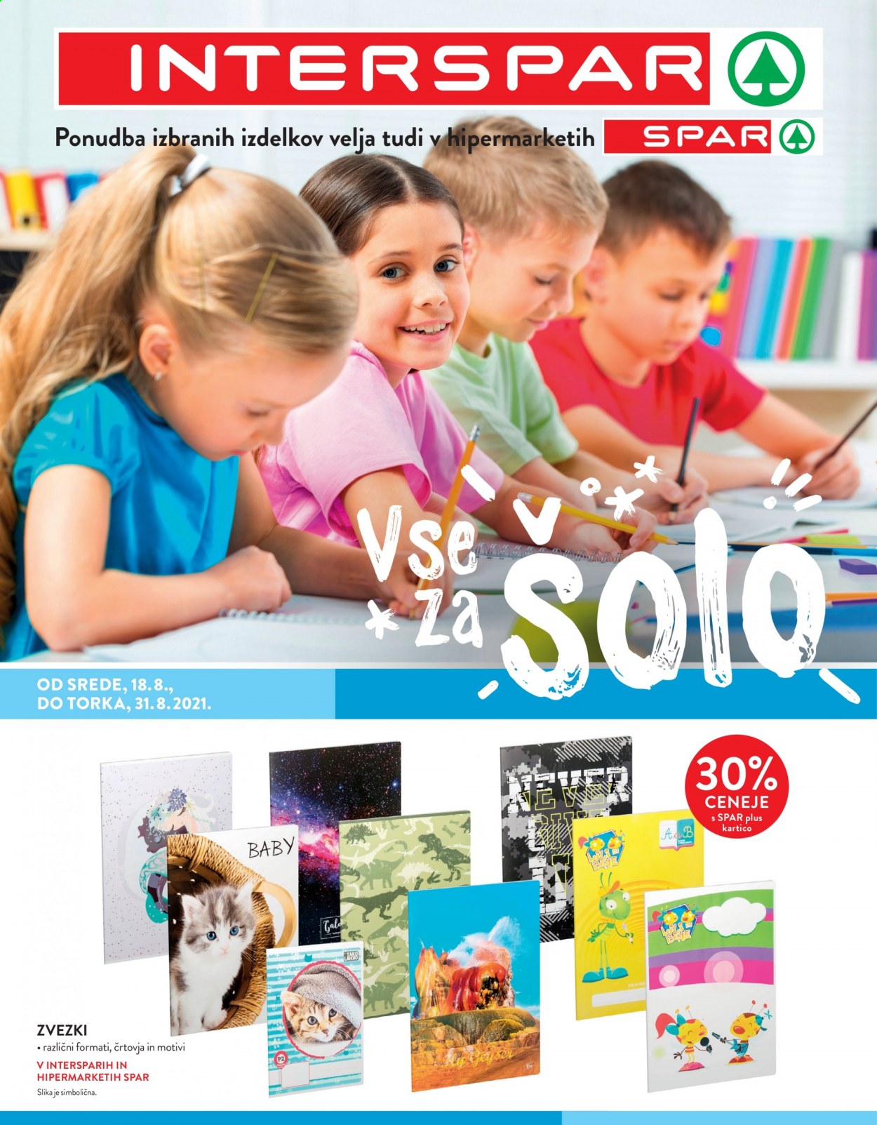 SPAR katalog - 18.8.2021 - 31.8.2021. Stran 1