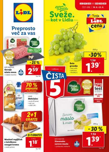 Lidl katalog - 19.08.2021 - 25.08.2021.