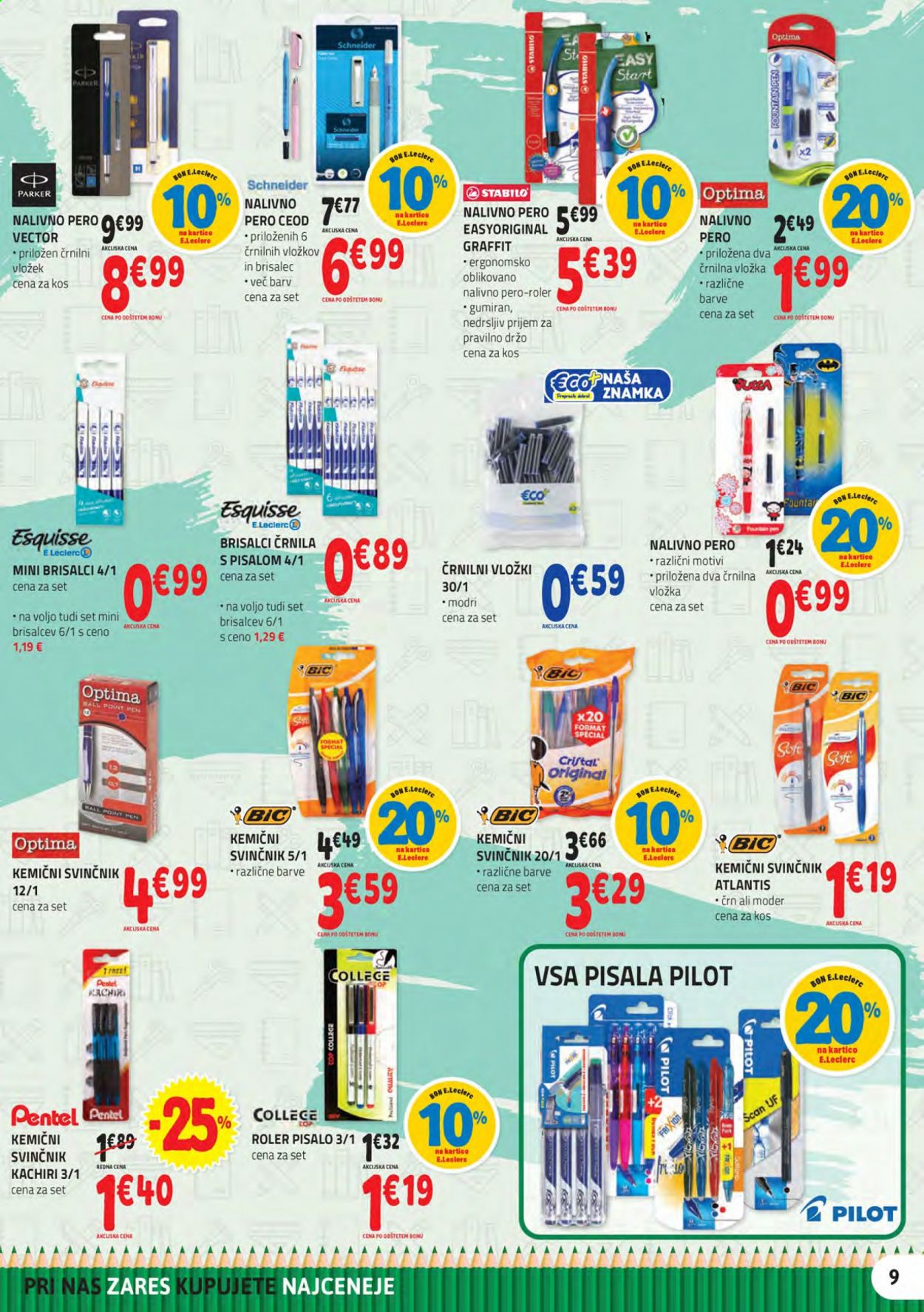 E.Leclerc katalog - 18.8.2021 - 28.8.2021. Stran 9