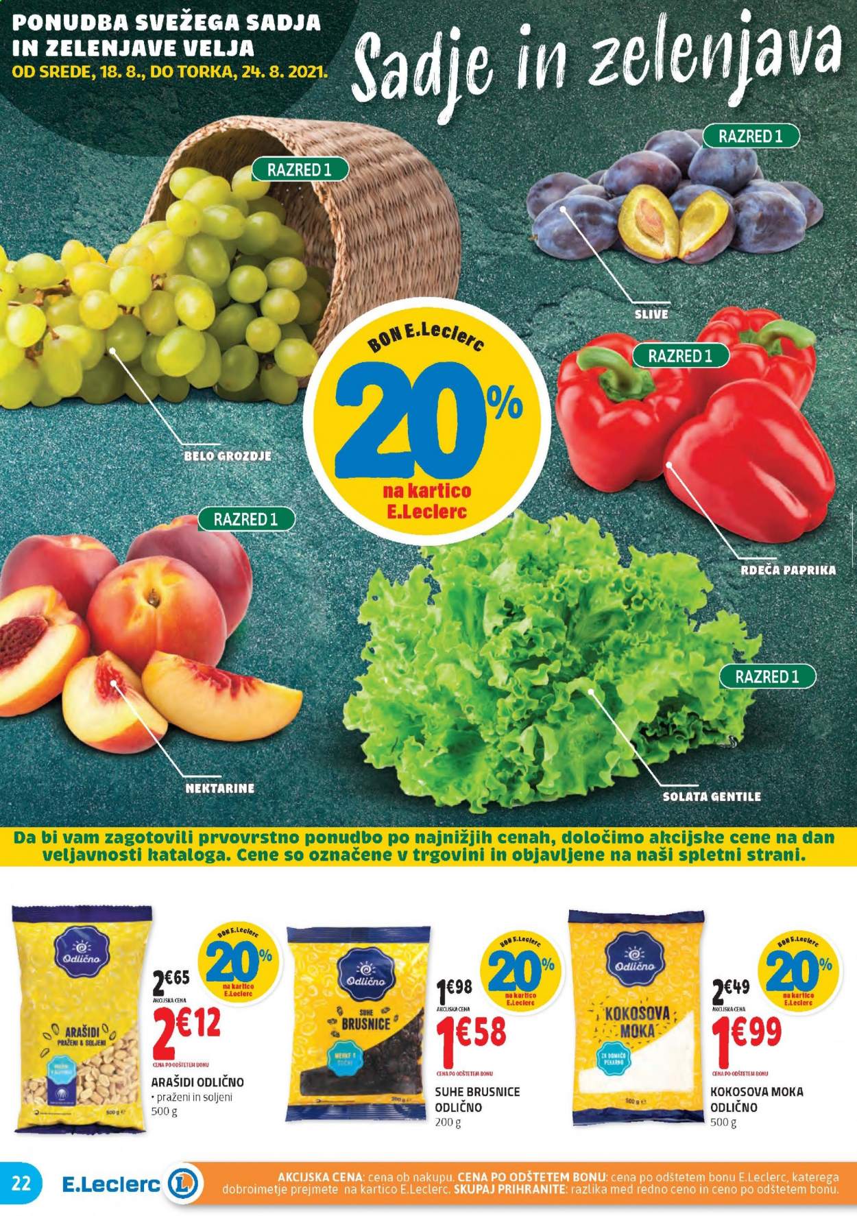 E.Leclerc katalog - 18.8.2021 - 28.8.2021. Stran 22