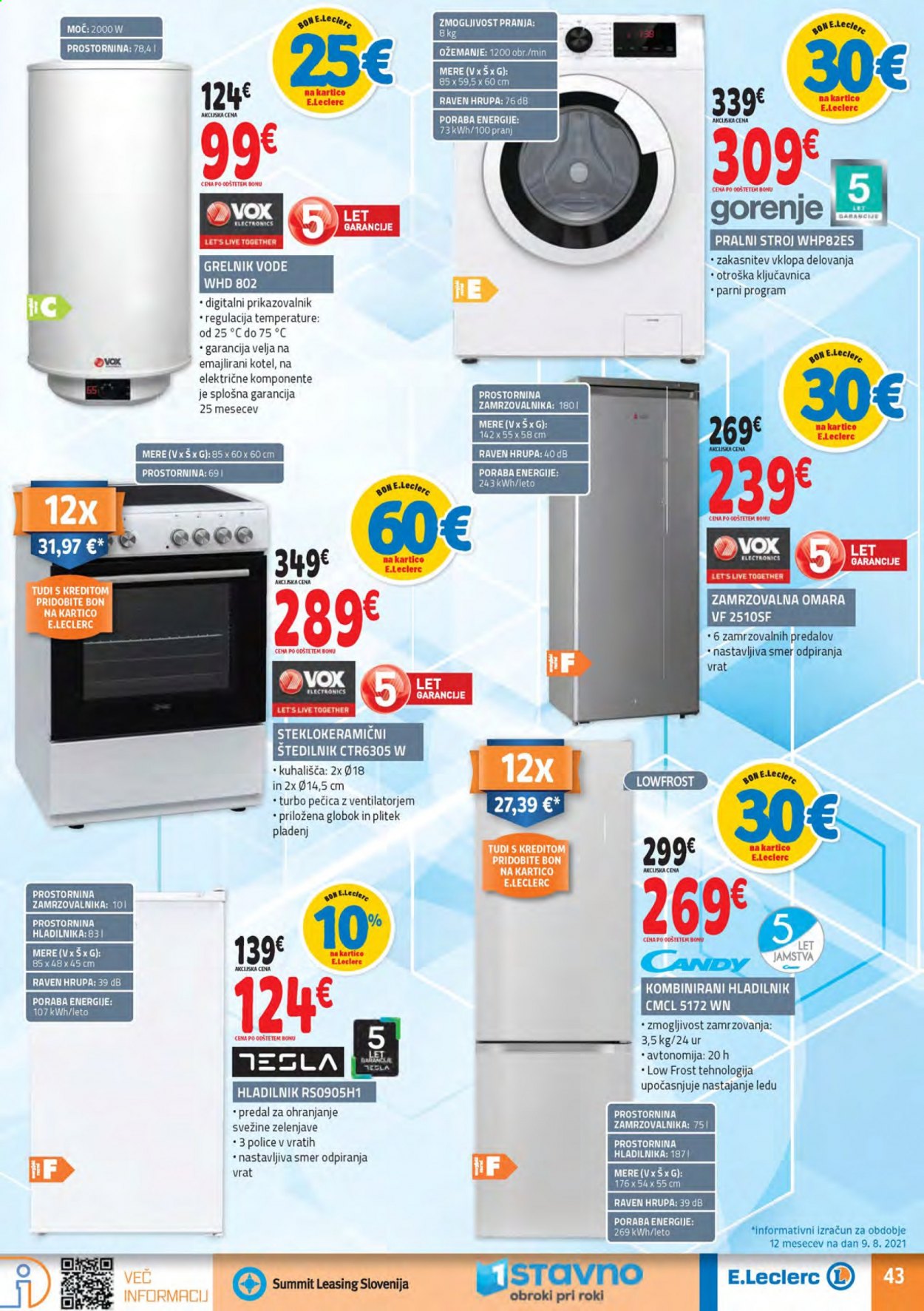 E.Leclerc katalog - 18.8.2021 - 28.8.2021. Stran 43