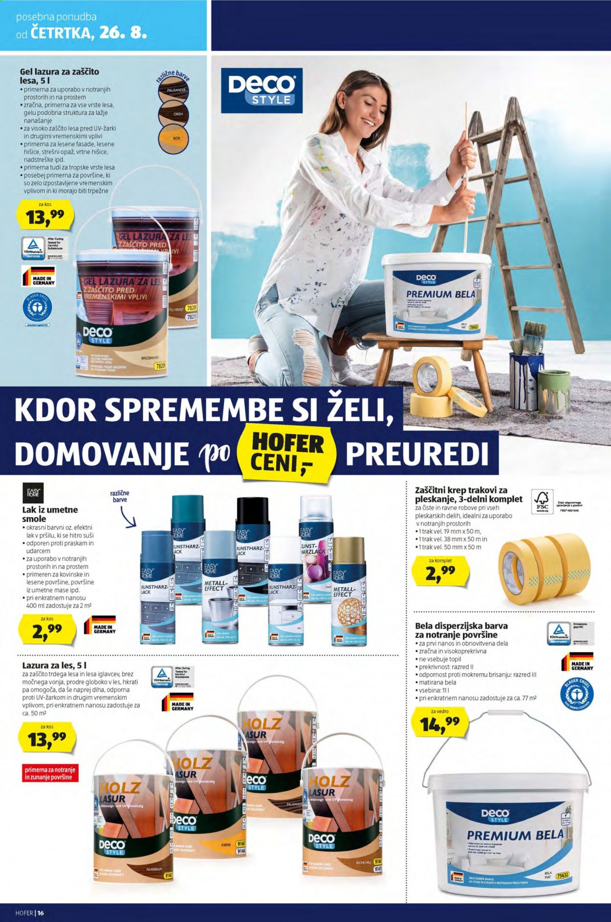 Hofer katalog - 19.8.2021 - 28.8.2021. Stran 16