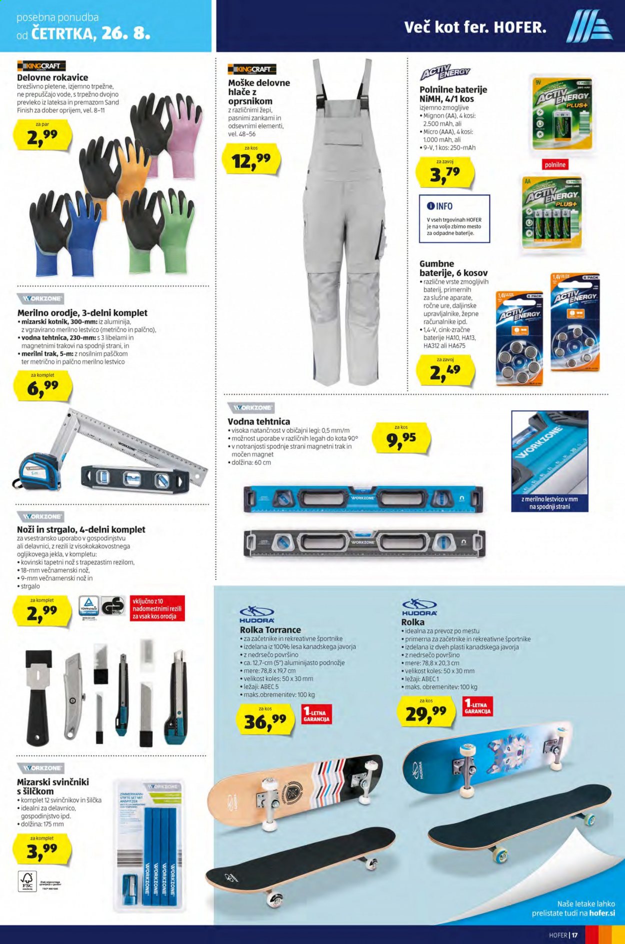 Hofer katalog - 19.8.2021 - 28.8.2021. Stran 17