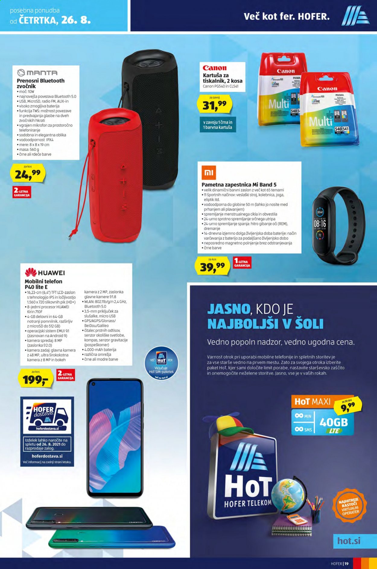 Hofer katalog - 19.8.2021 - 28.8.2021. Stran 19