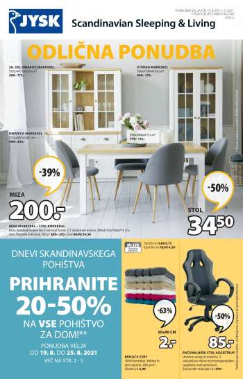 JYSK katalog - 19.08.2021 - 01.09.2021.