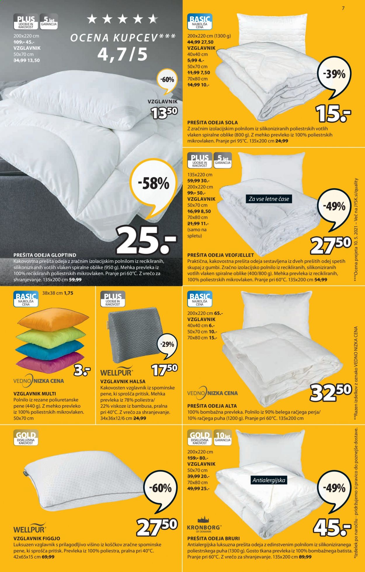 JYSK katalog - 19.8.2021 - 1.9.2021. Stran 7