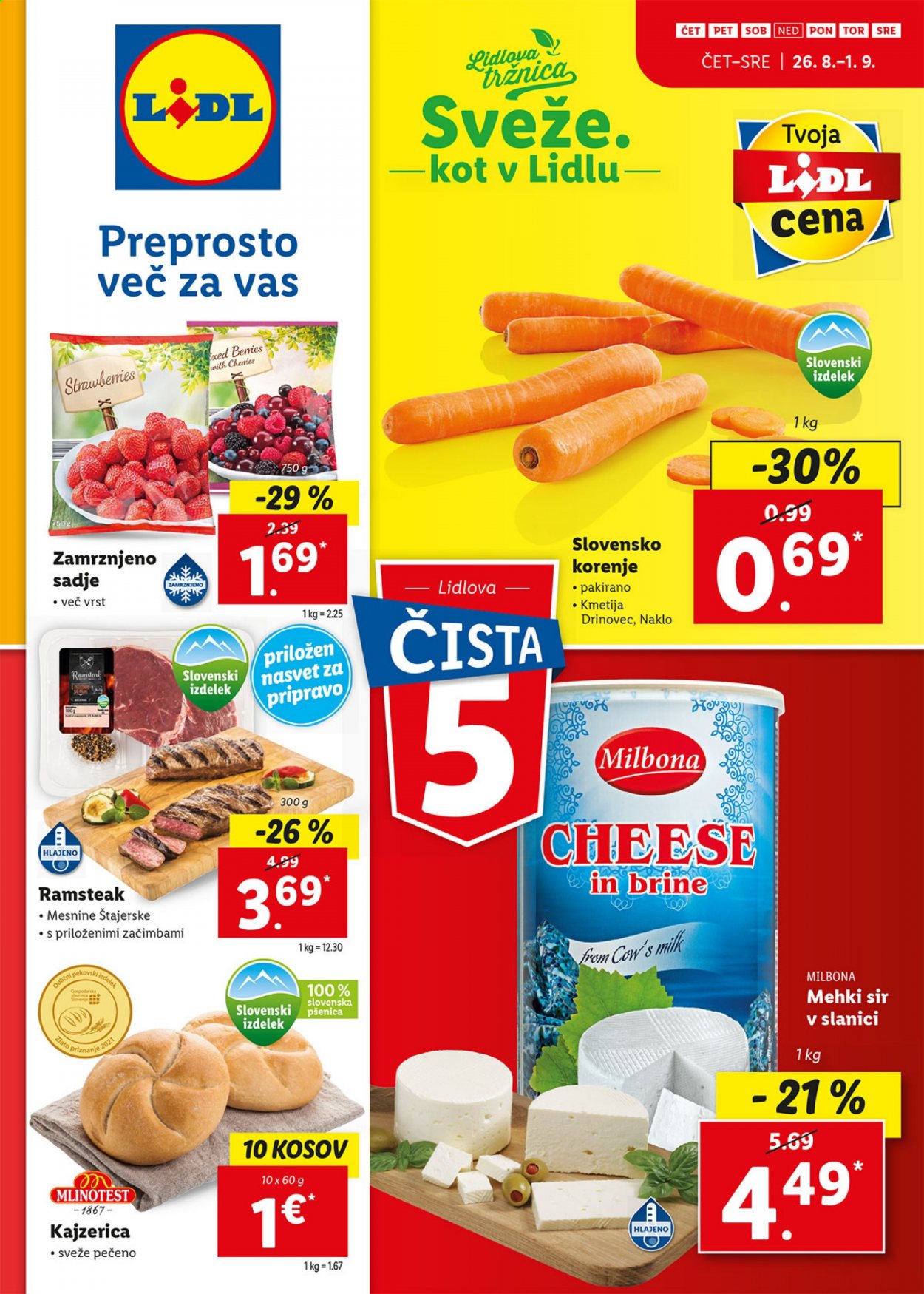 Lidl katalog - 26.8.2021 - 5.9.2021. Stran 1