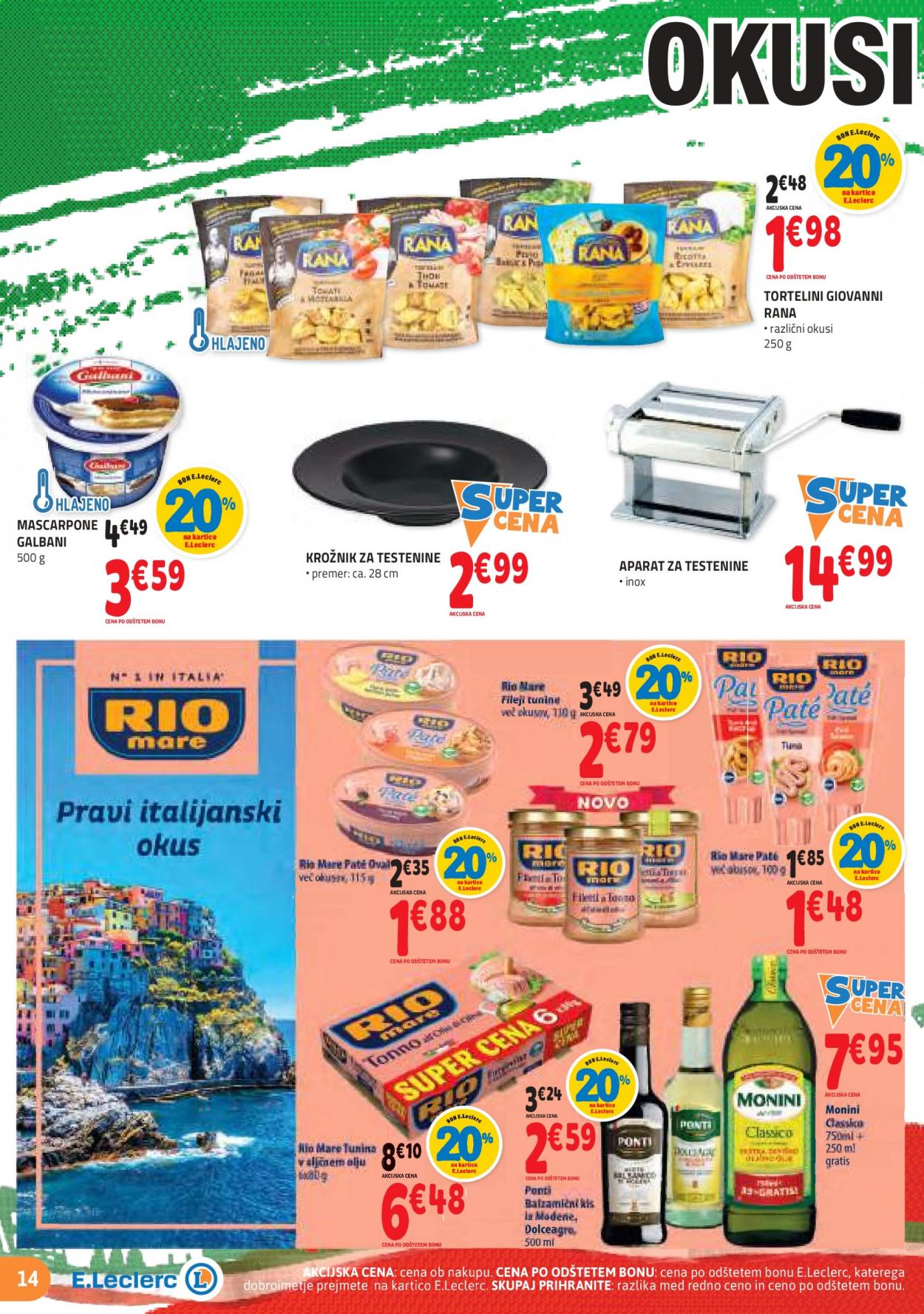 E.Leclerc katalog - 25.8.2021 - 4.9.2021. Stran 14