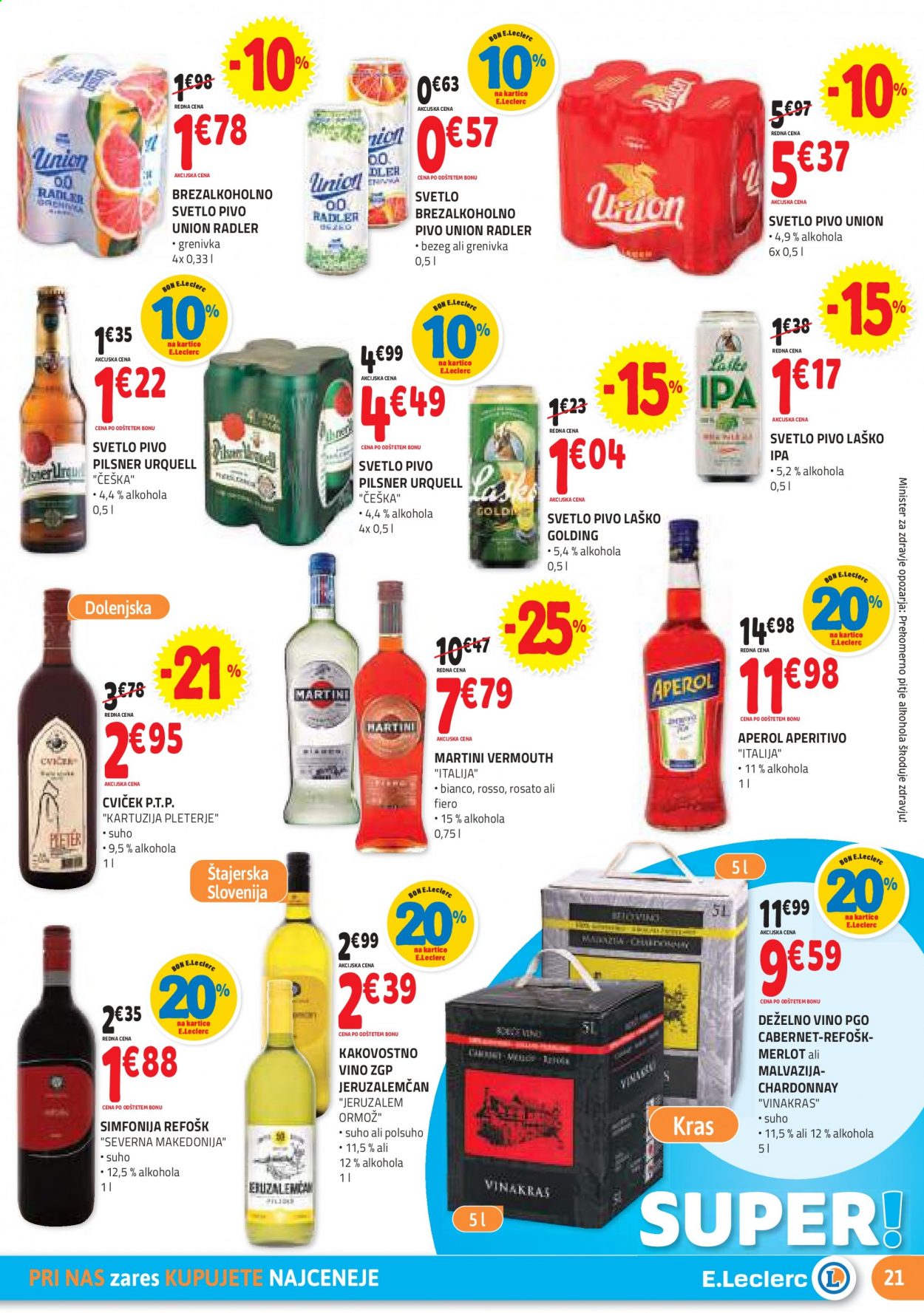 E.Leclerc katalog - 25.8.2021 - 4.9.2021. Stran 21