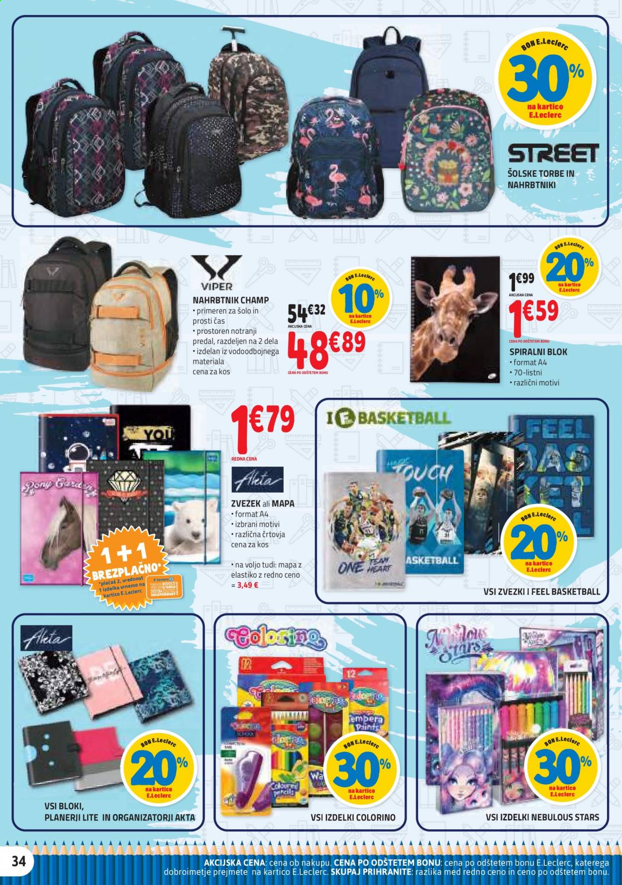 E.Leclerc katalog - 25.8.2021 - 4.9.2021. Stran 34