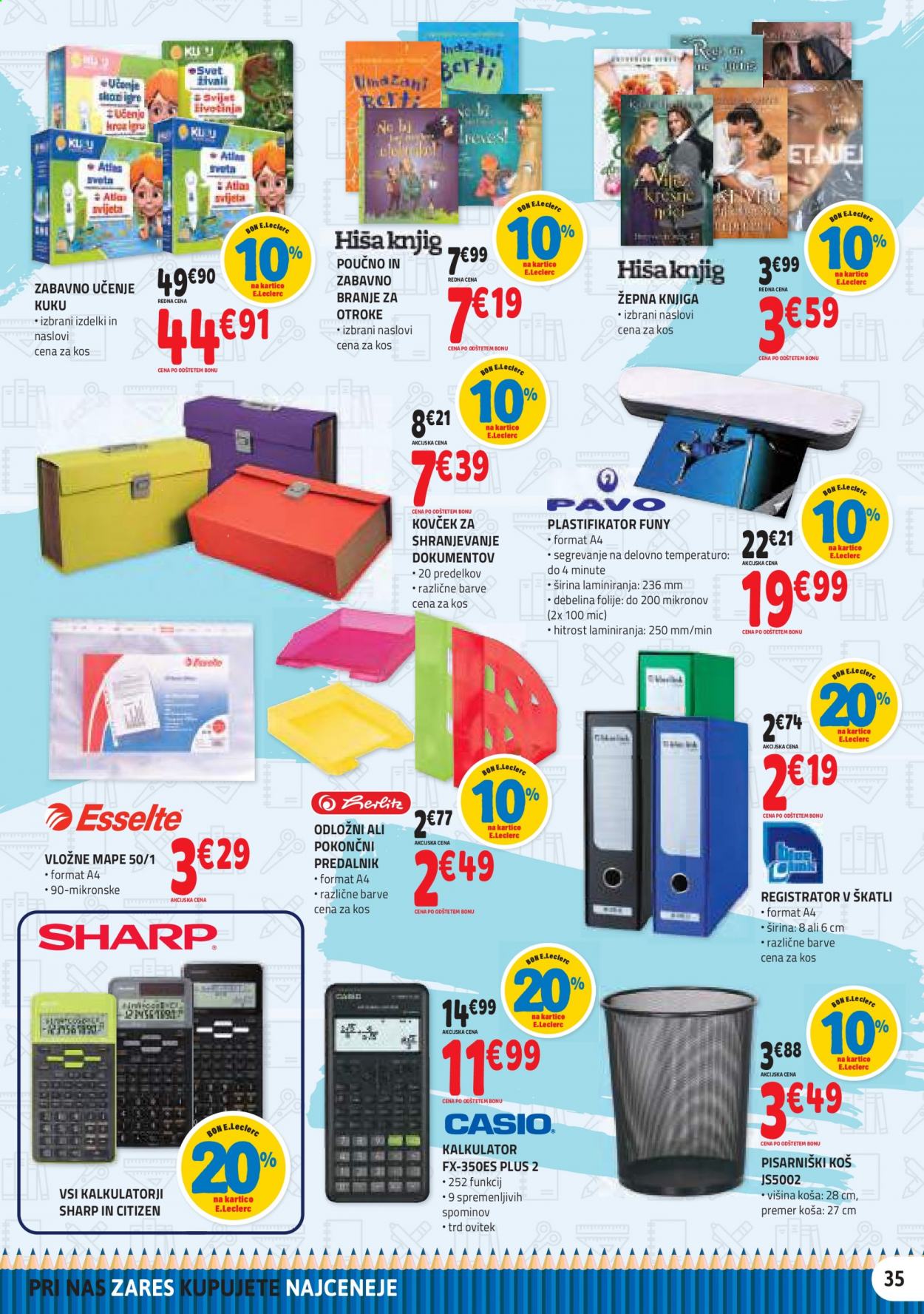 E.Leclerc katalog - 25.8.2021 - 4.9.2021. Stran 35