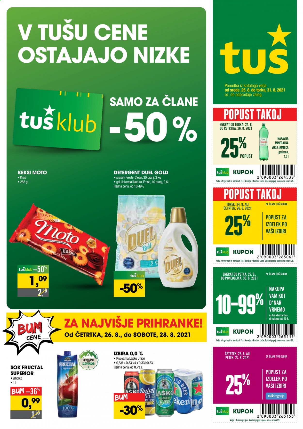Tuš katalog - 25.8.2021 - 31.8.2021. Stran 1