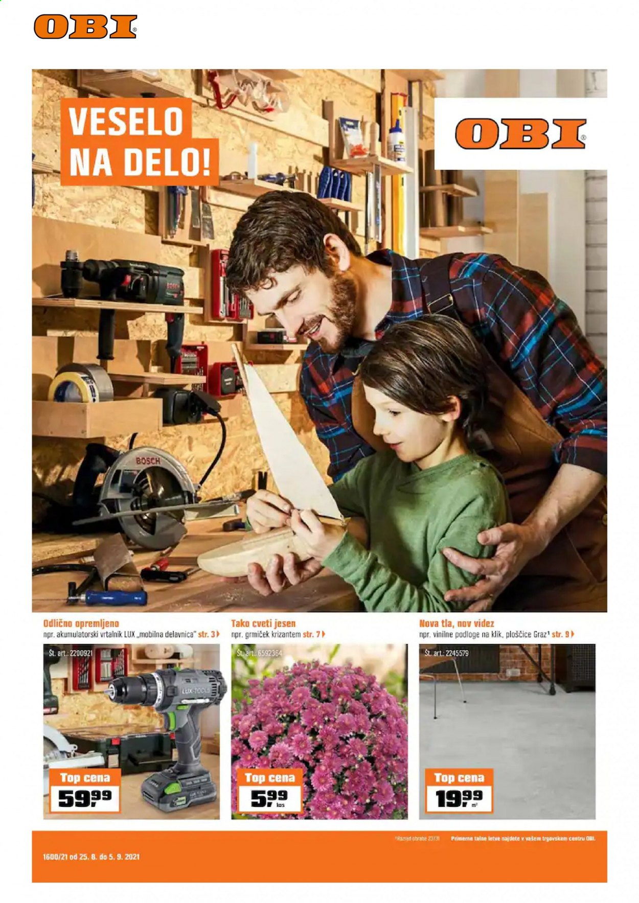 OBI katalog - 25.8.2021 - 5.9.2021. Stran 1