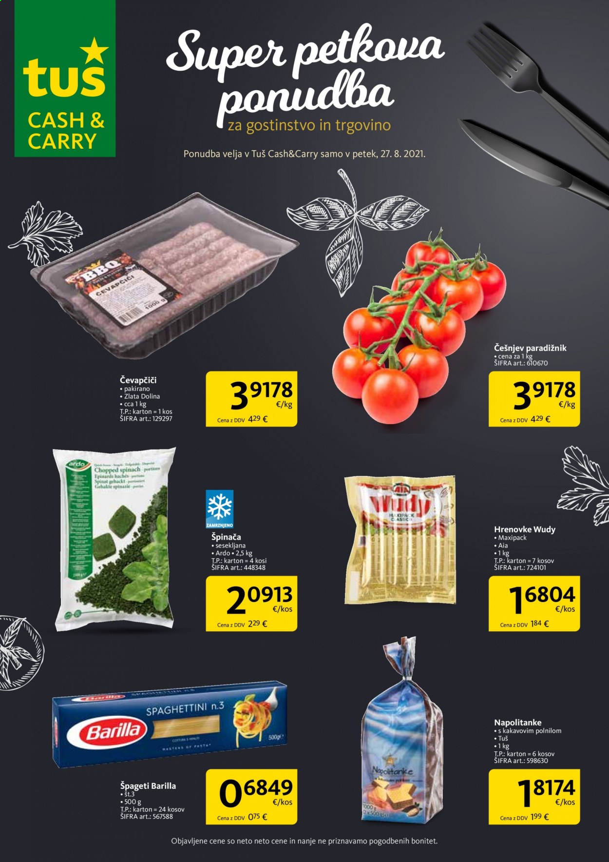 Tuš Cash & Carry katalog - 27.8.2021 - 27.8.2021. Stran 1